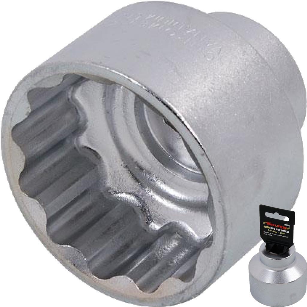 Neilsen 3/4" Drive Standard Metric Single Hub Nut Socket 65mm 12pt Ford Transit