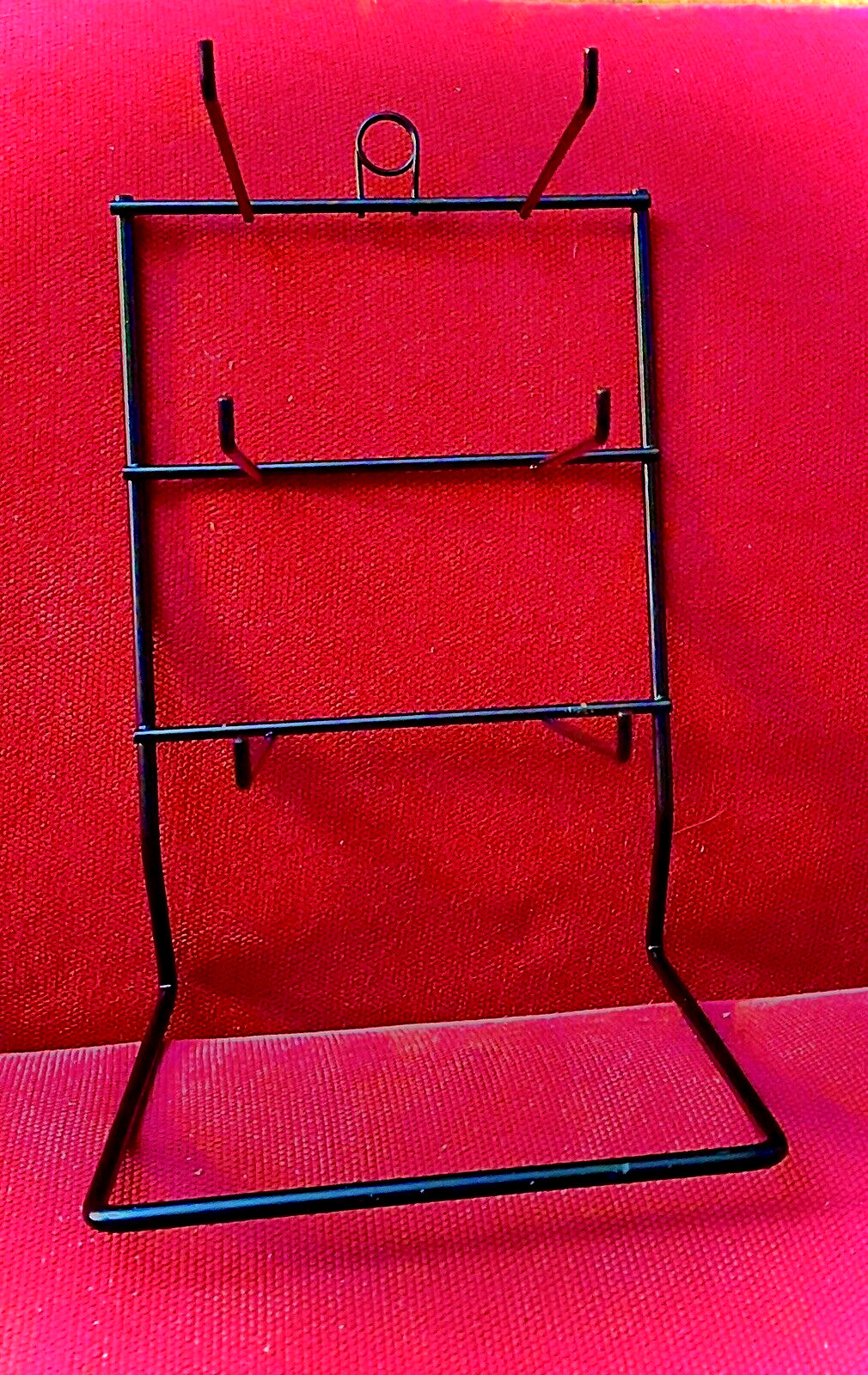 New Black 6 Peg 6" Deep Prong Small Item Retail Counter Display Rack 13.5" 7.2"w