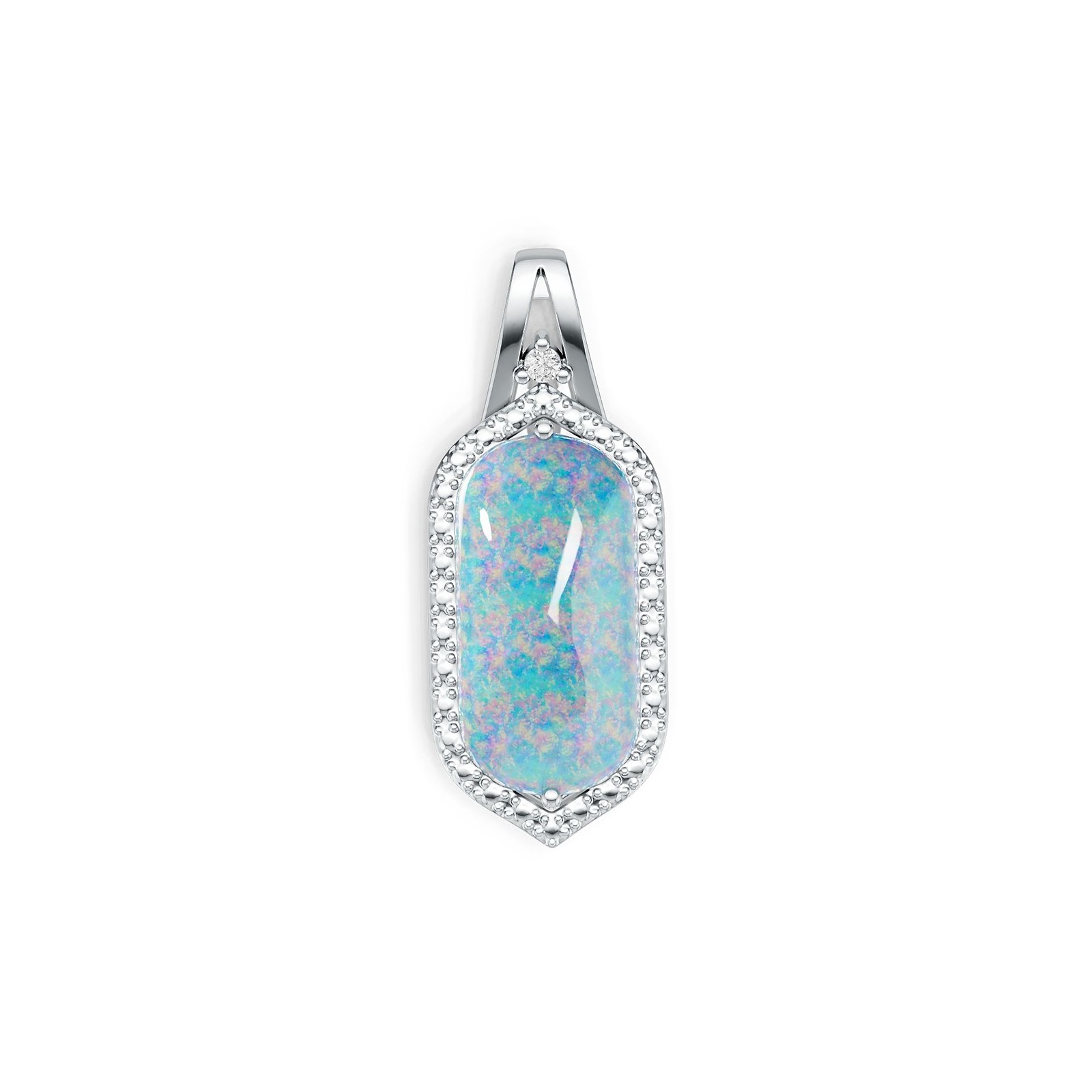 Sterling Silver Semi Mount Pendant Setting Oval OV 20X10mm Cabochon
