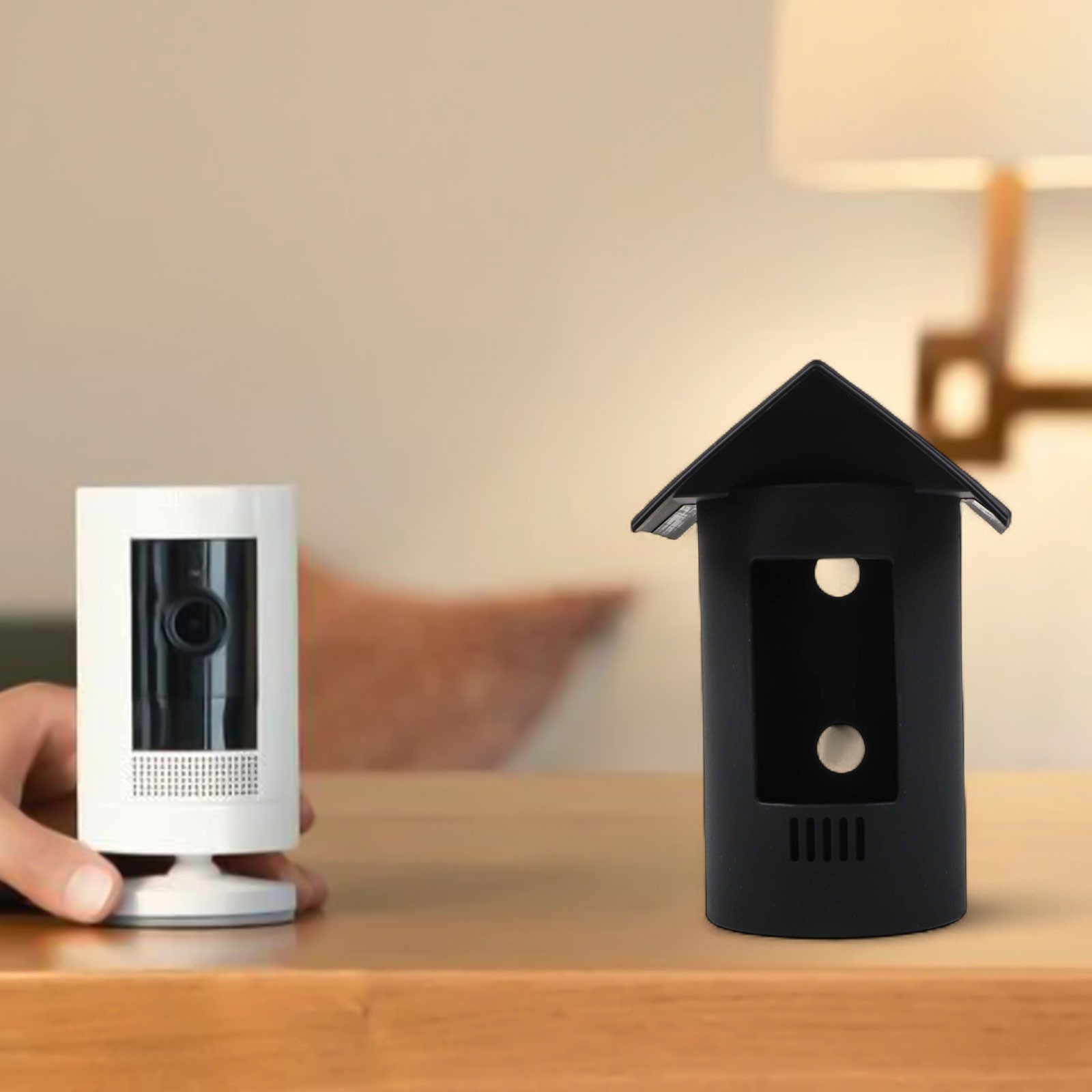Longlasting Black Silicone Case for Ring StickUp Cam and In Models