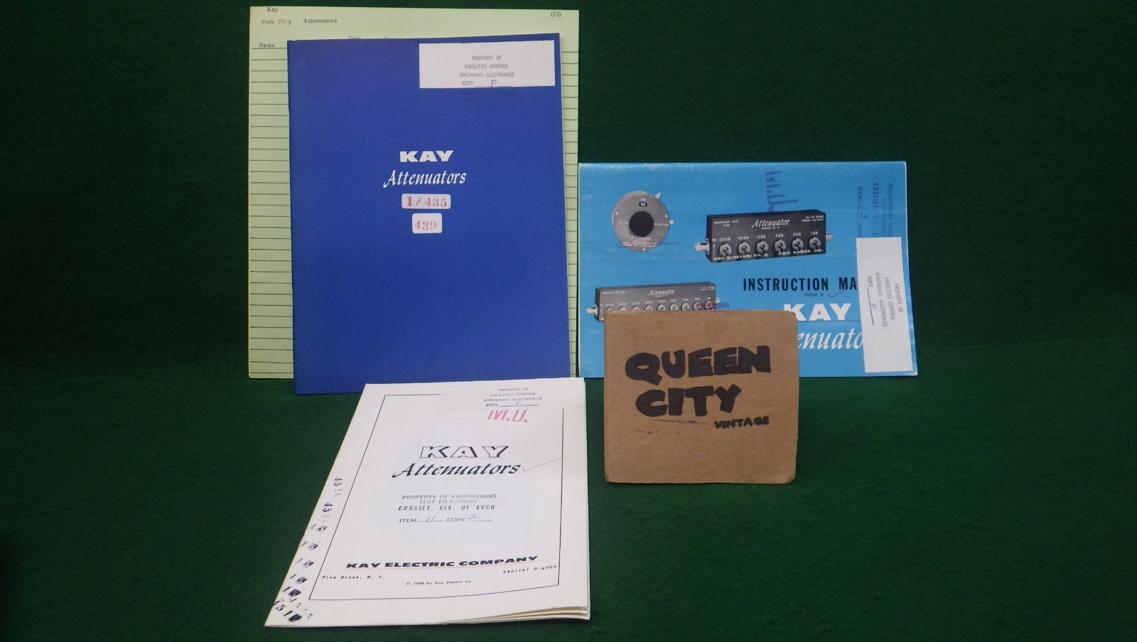 Vintage Kay Attenuators Instruction Manual Property of Crosley Radio