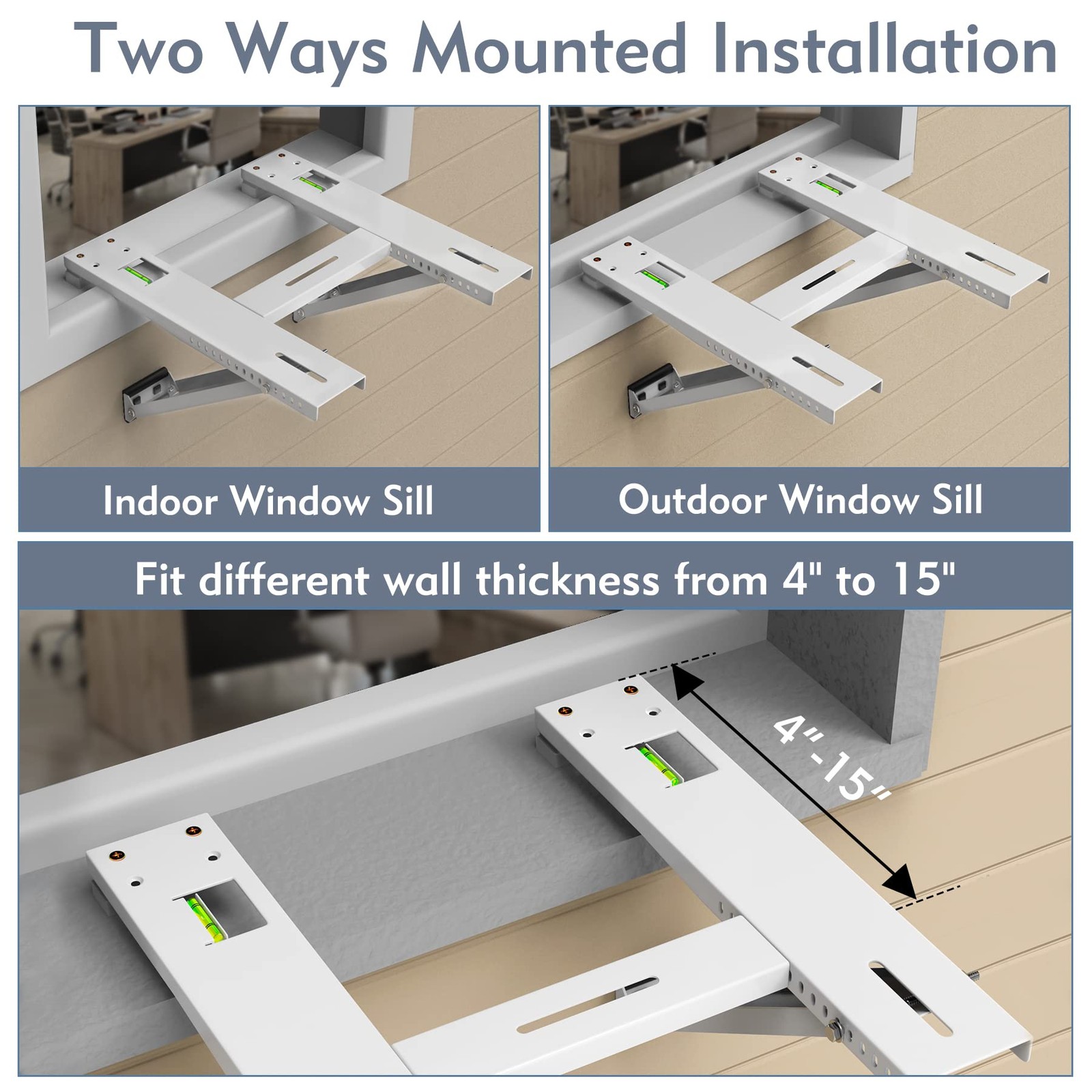 Flamorrow Window Air Conditioner Bracket Heavy Duty Air Conditioner Support