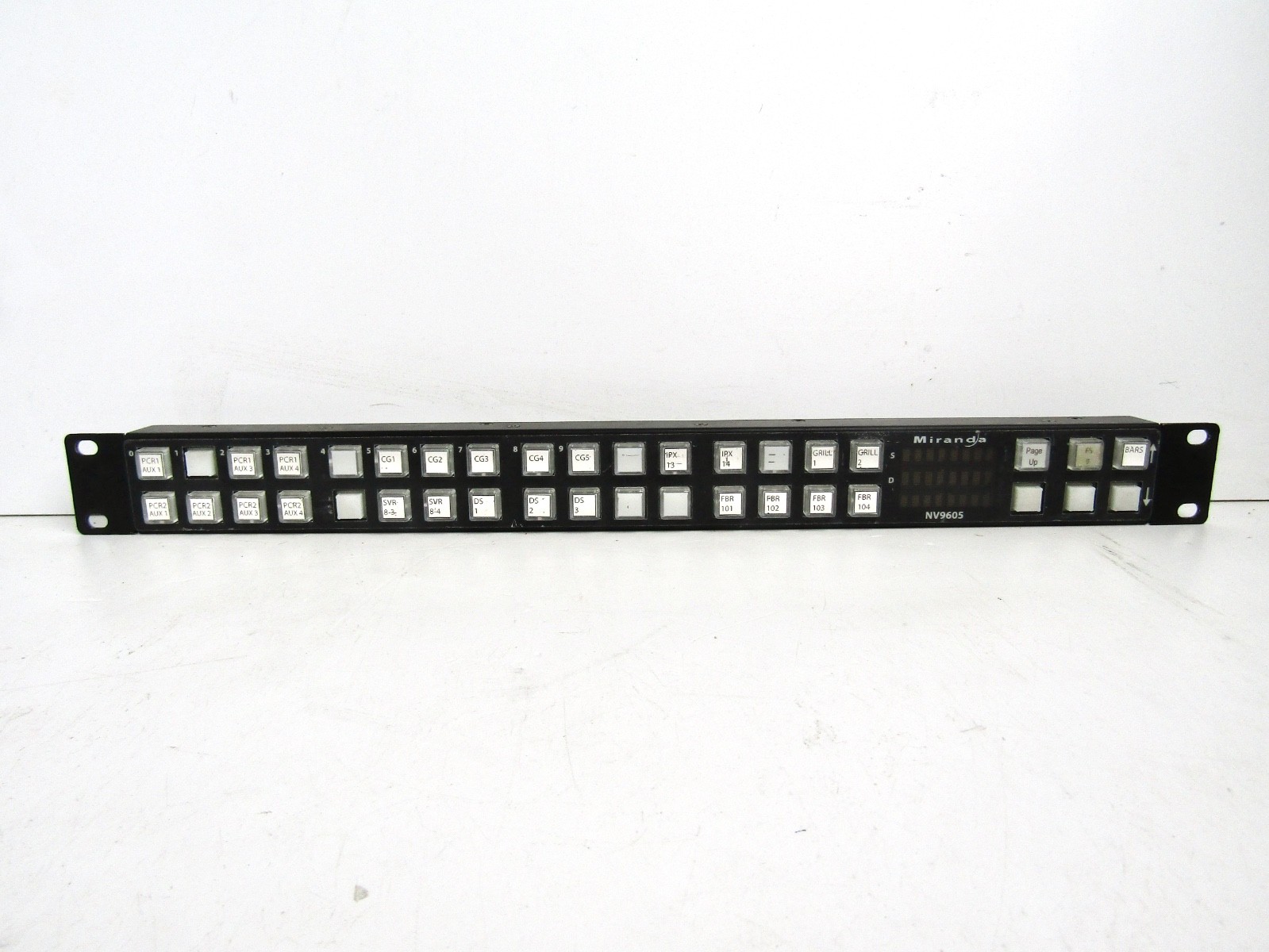 Miranda NV9605 Multimode Paging Control Panel - Shallow Rack mount - Used