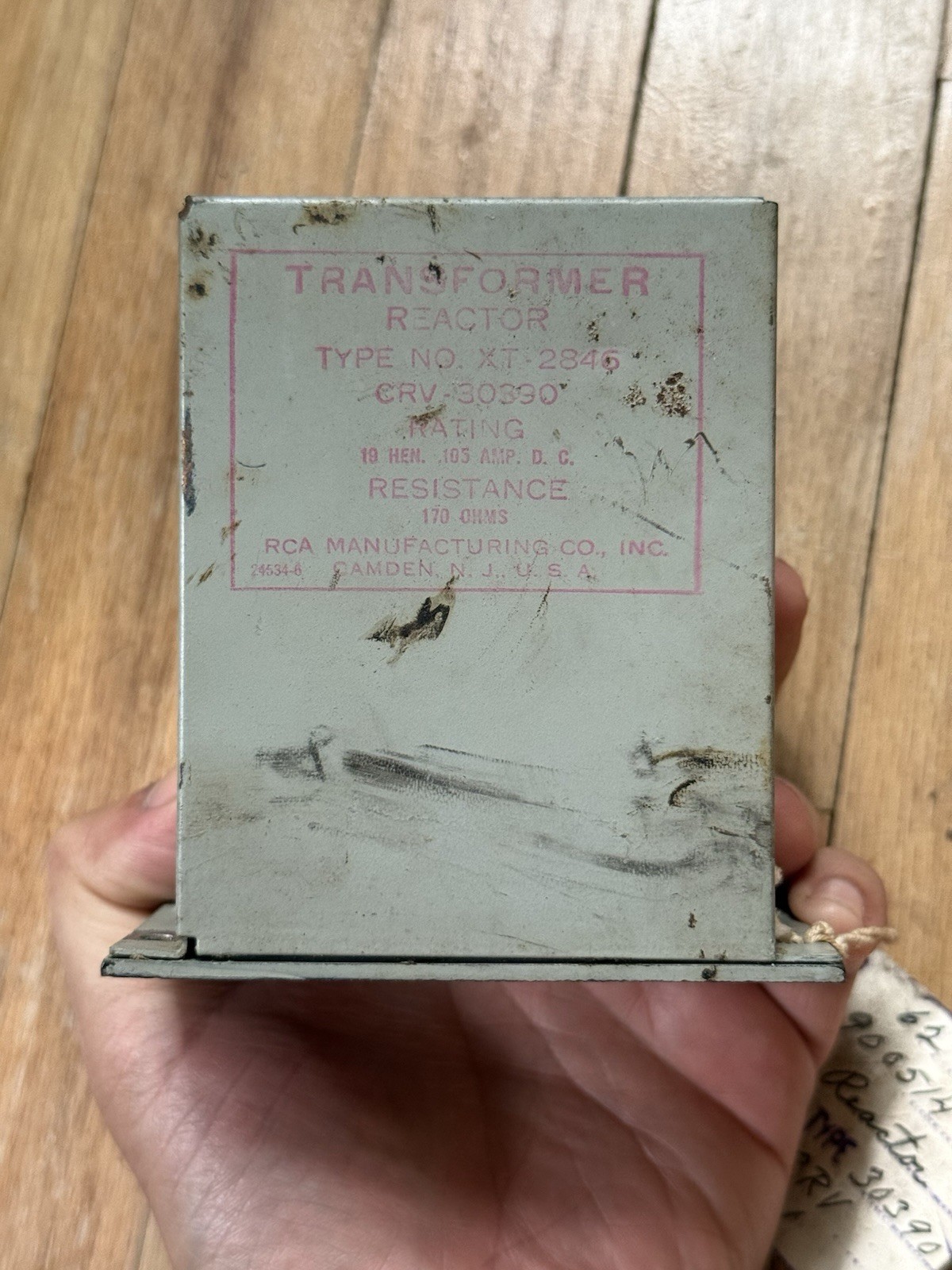 RCA Type XT-2846 Reactor Transformer 170 Ohms Resistance Unused CRV-30390