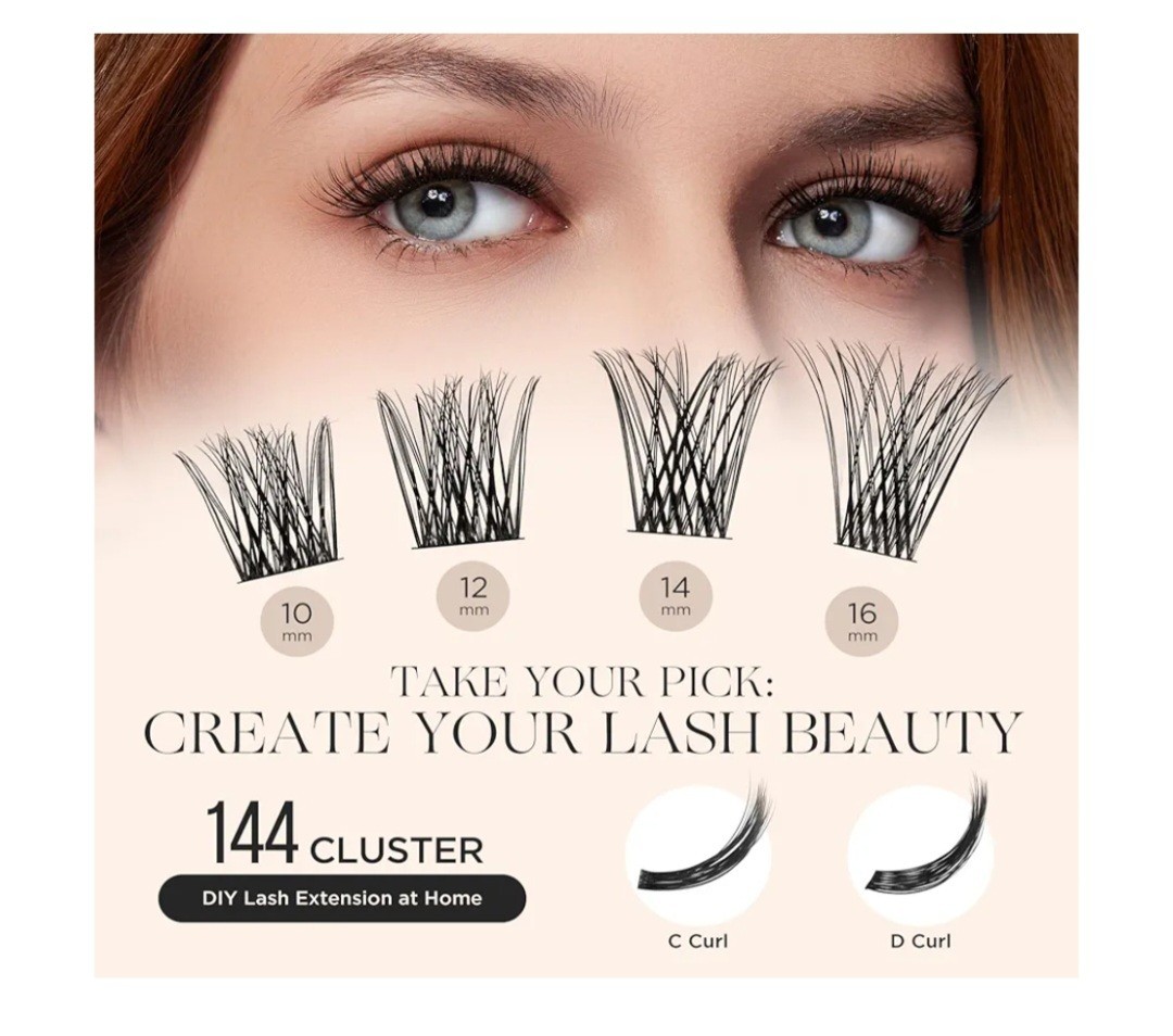 Lashview Lash Clusters Kit, DIY Eyelash Extensions