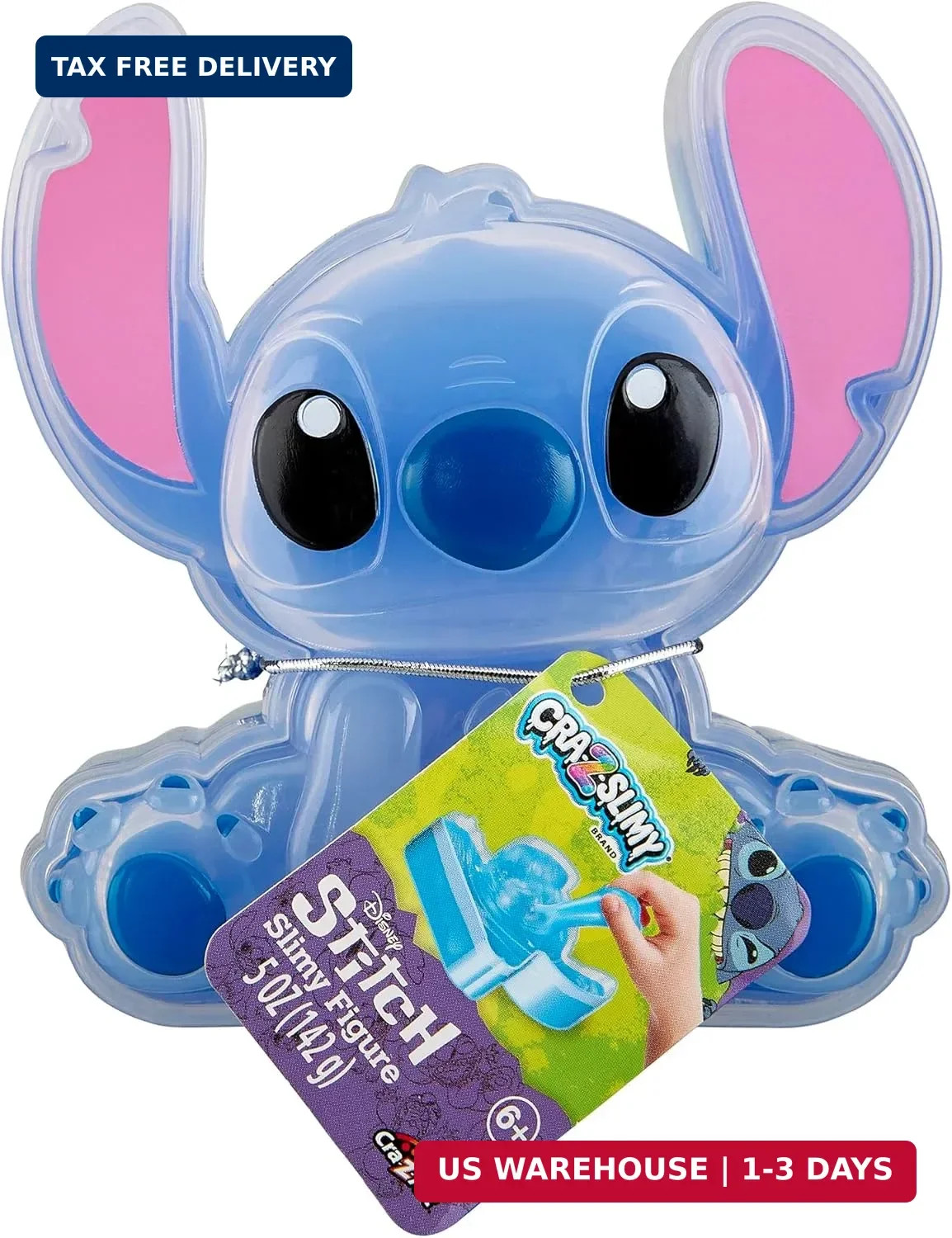 CRA-Z-Slimy Stitch Slime Toy- Glossy, Stretchy, Super Soft, Smooth Blue Stitch S