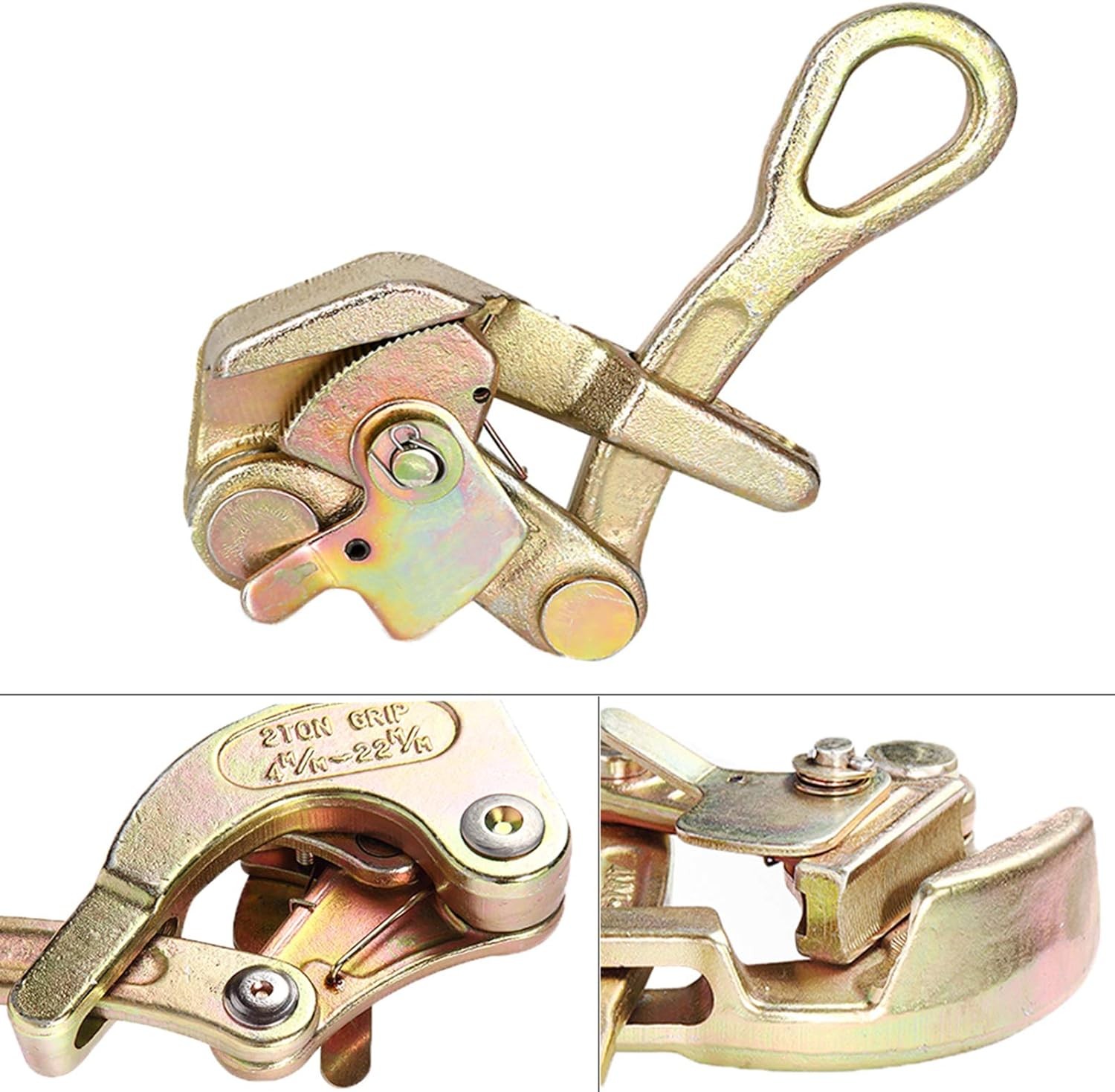 Cable Grip Wire Gripper Steel Cable Puller Tool for Wire Rope,Pulling 2204 Lb...