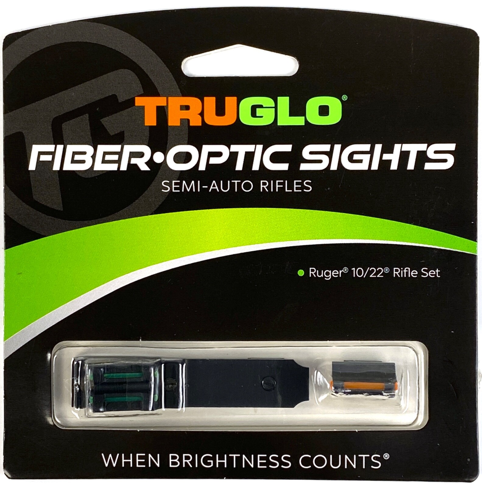 TruGlo Ruger 10/22 Rifle Fiber Optic Sights - TG111W