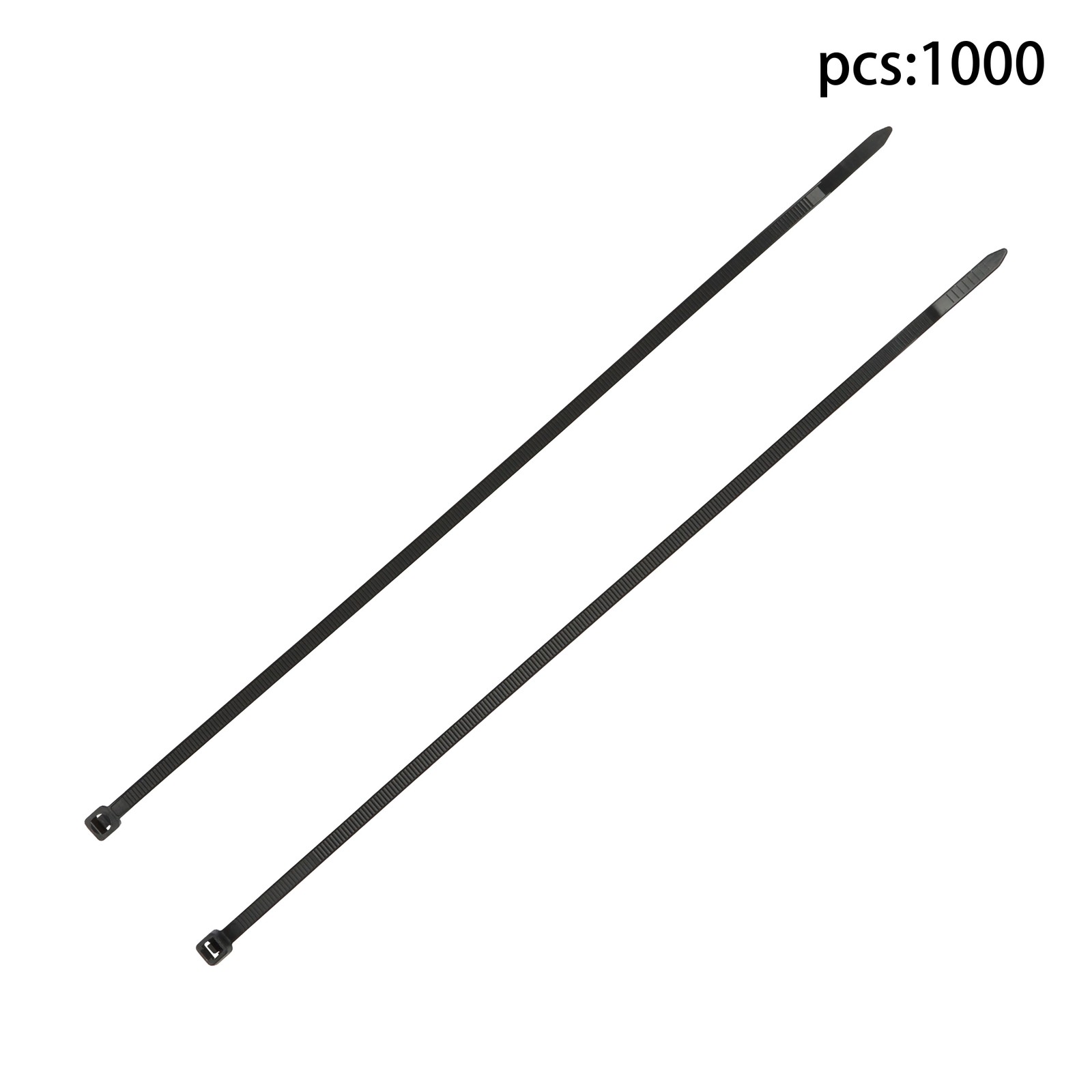 1000 Pack 12" Zip Ties Double-sided Toothed Cable Ties 100 lb Tensile