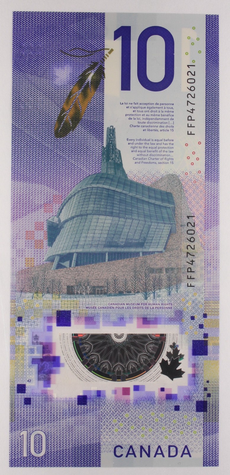 Canada 2018 - $ 10 - BC-77c - P-113.3 - Rogers-Macklem - Prefix 'FFP' - UNC