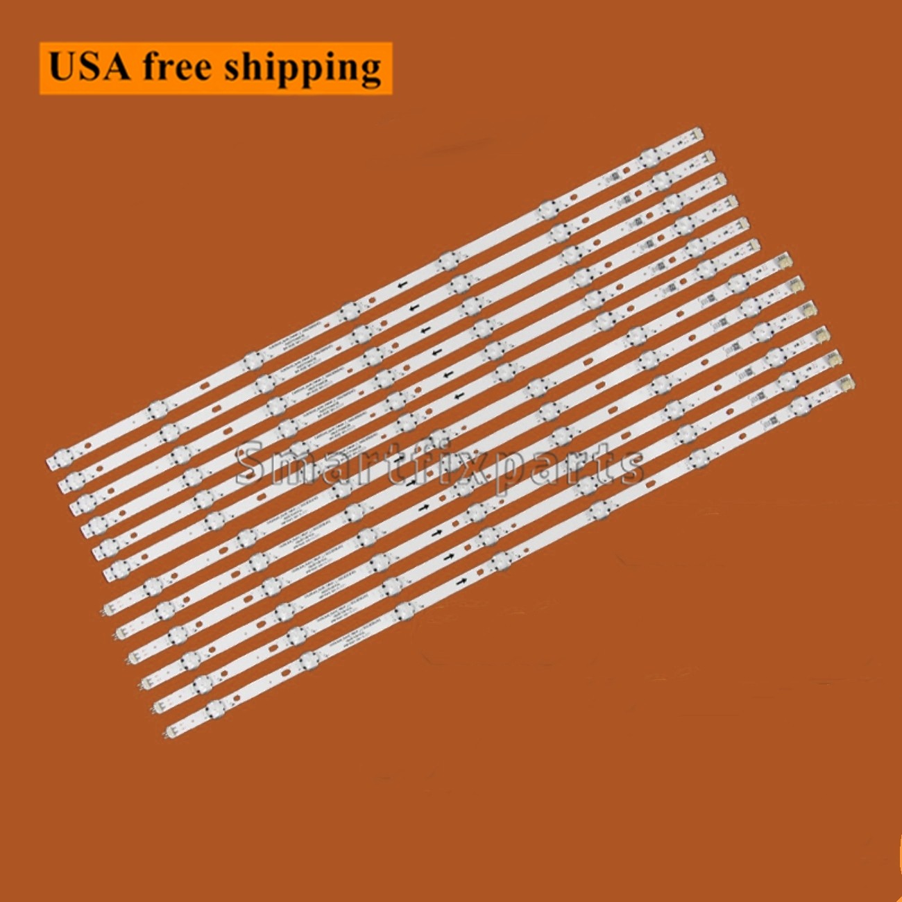12Pcs New LED backlight Strips For Vizio  E65U-D3 SVG650A28_REV05 V650DJ4-QS5