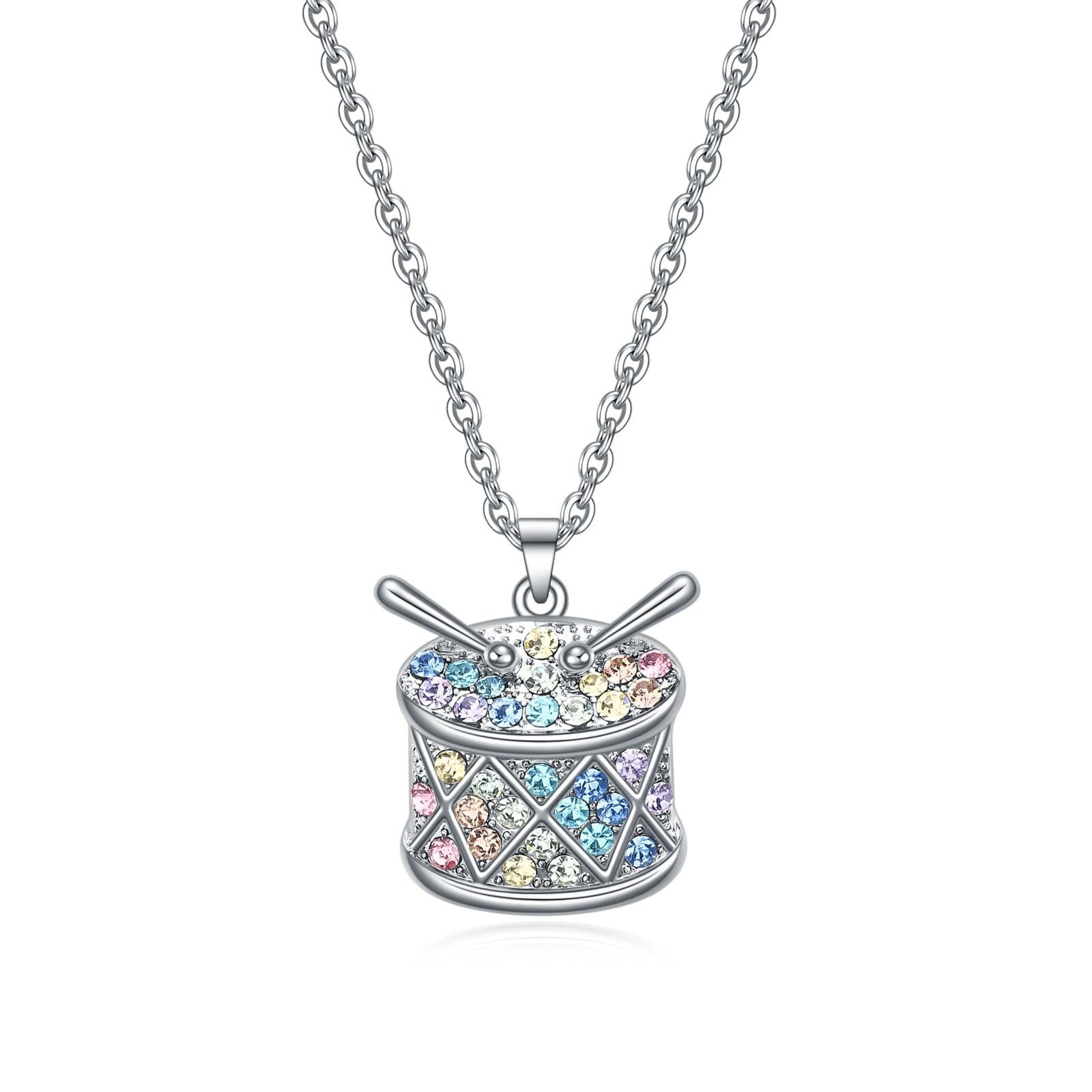 VEEHOO Violin/Guitar/Piano/Trumpet/Saxophone/Harp/Drum/Cello Necklace for Gir...
