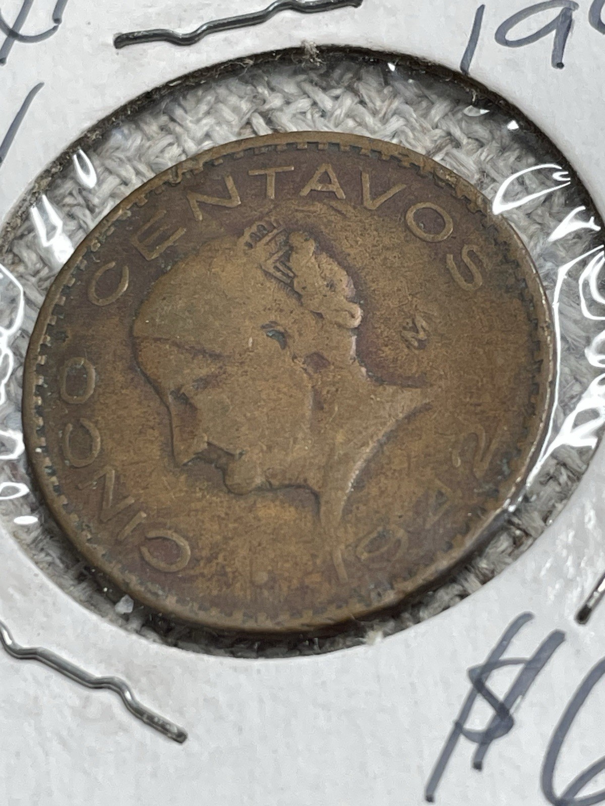 Key Date Mexico 1942 5 Centavos Bronze Coin KM#424 BN Mexico (1905-Now)