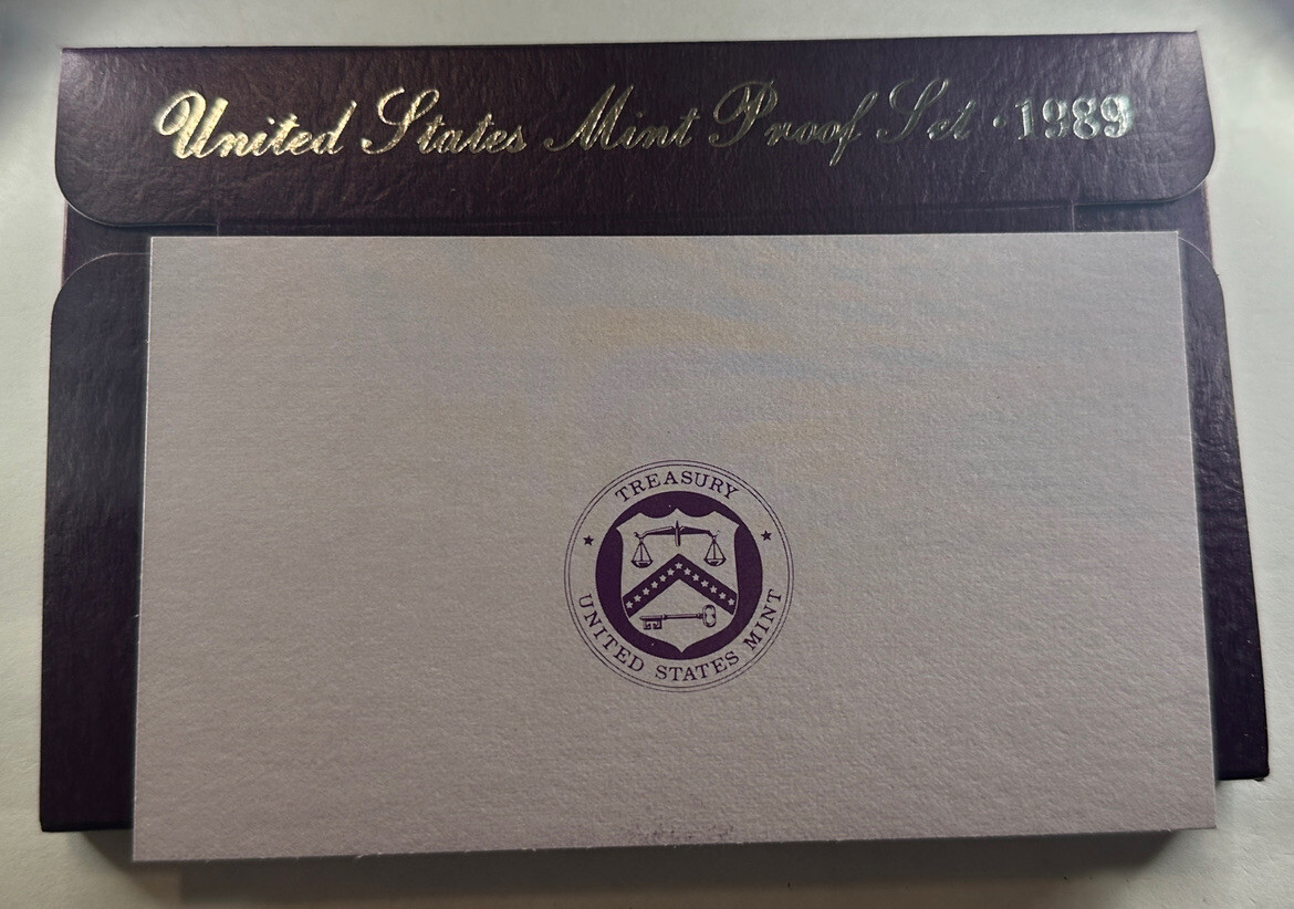 1989 US Mint Proof Set in Original Packaging w/COA. Beautiful Set!!