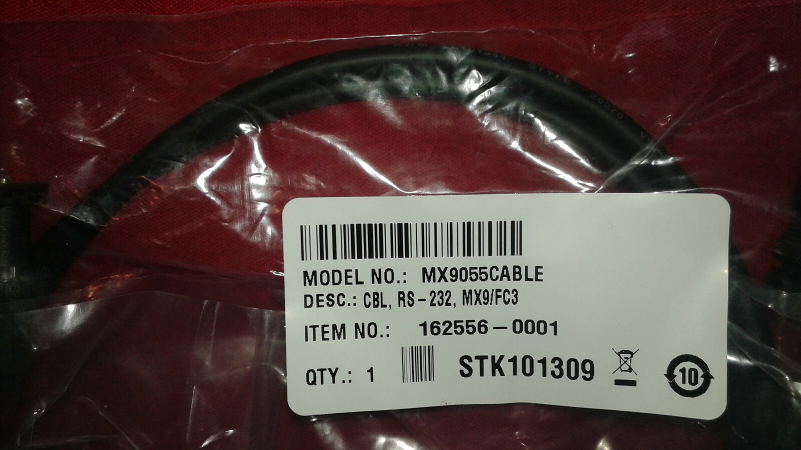 HONEYWELL MX9055CABLE Charge/Comm RS-232 Serial ActiveSync, D9 Female