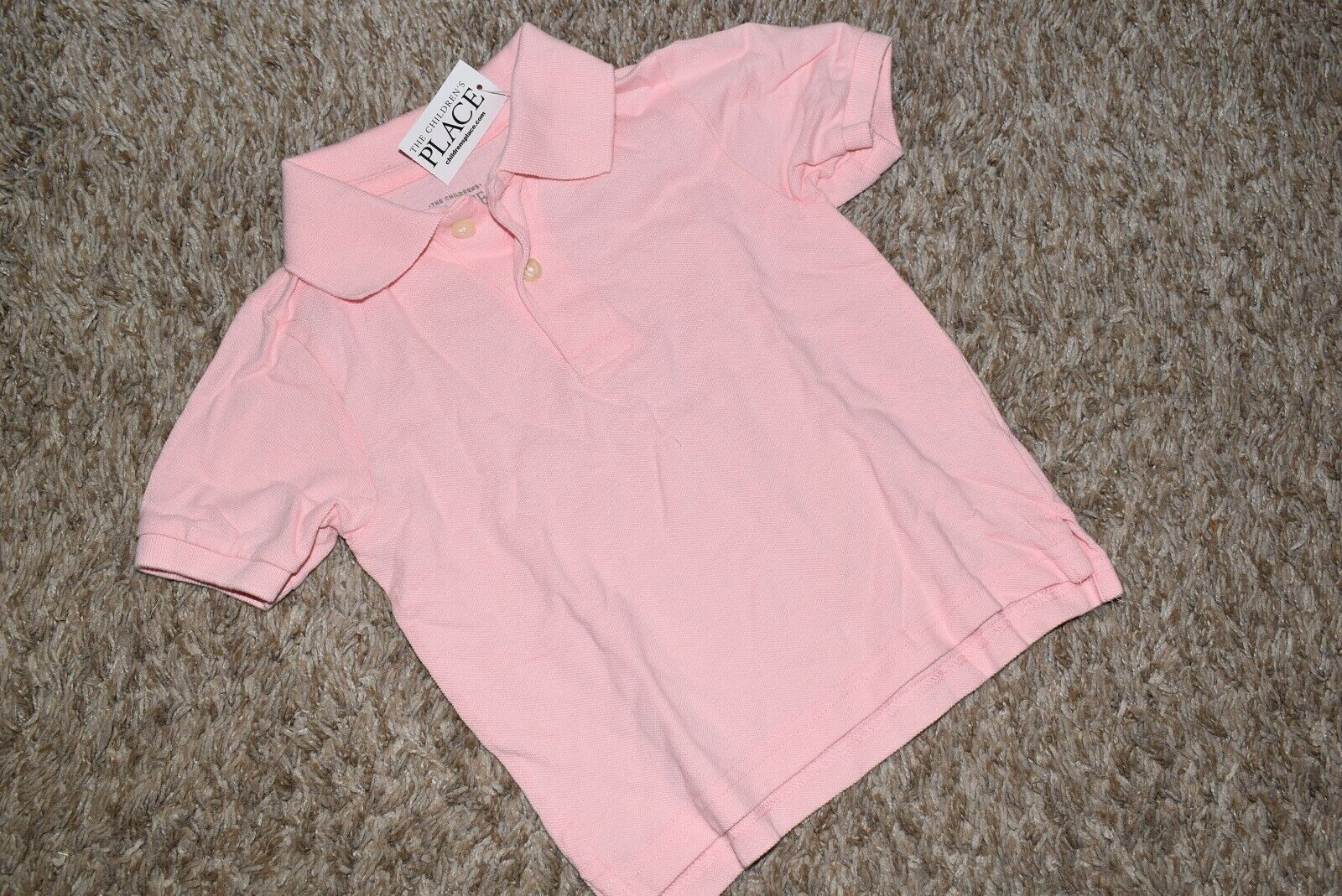NWT 12-18M 18-24M 2T 3T 4T 5T The Children's Place Pique Cotton PINK Polo Shirt