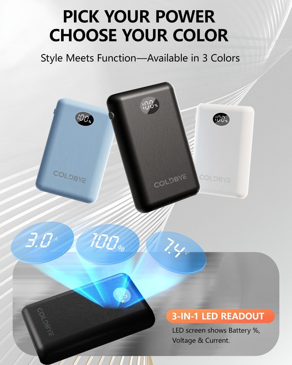 Pocket-Sized 10000mAh Battery Pack for Heated Clothing & Devices - Fast Charge