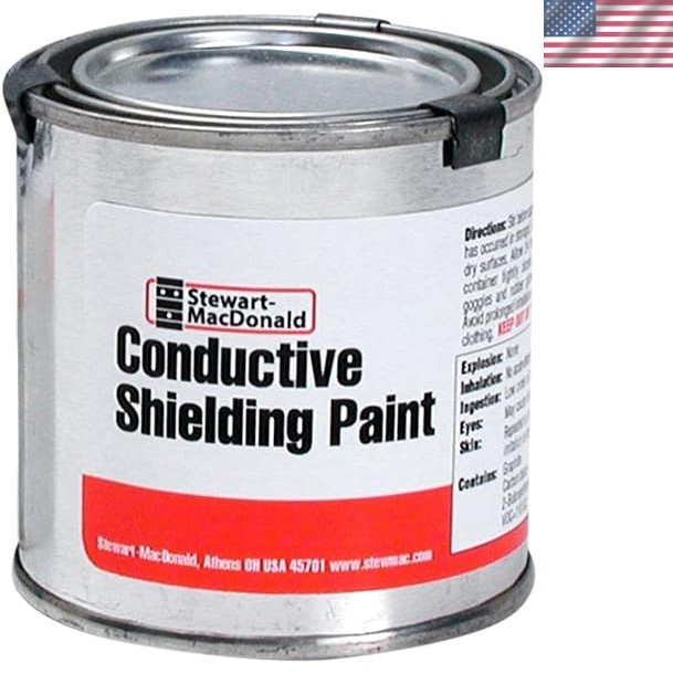 Conductive Shielding Paint, 1/2 pint 236.6ml – Reduces Hum, Noise & Radio Int...