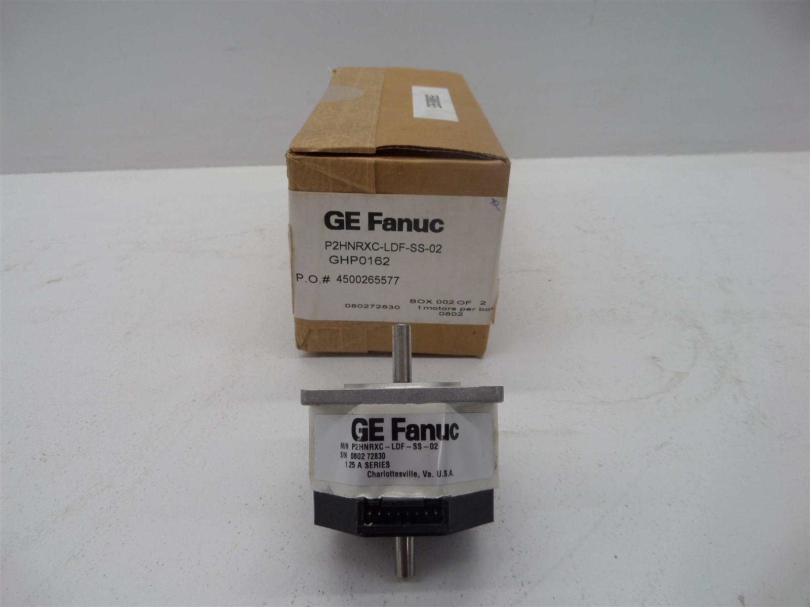 GE Fanuc P2HNRXC-LDF-SS-02 1.8 Step Motor