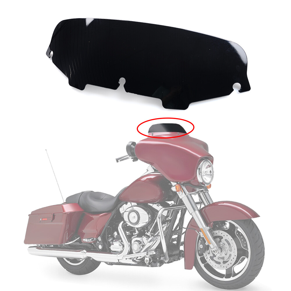 4.5" Wave Windscreen for Harley Electra Street Glide 1996-2013 Windshield -Black