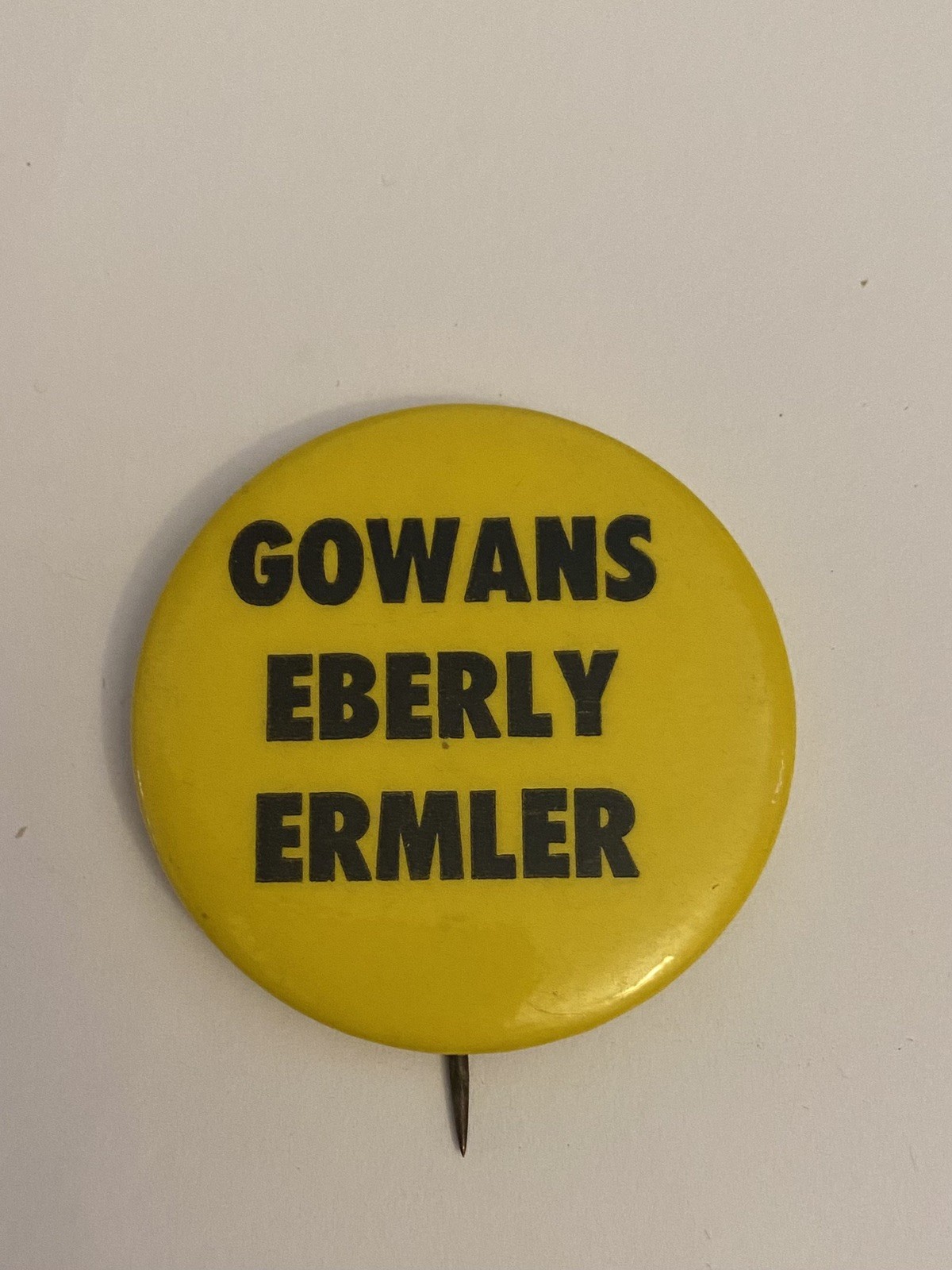 Gowans Eberly Ermler Pin Back Button P157