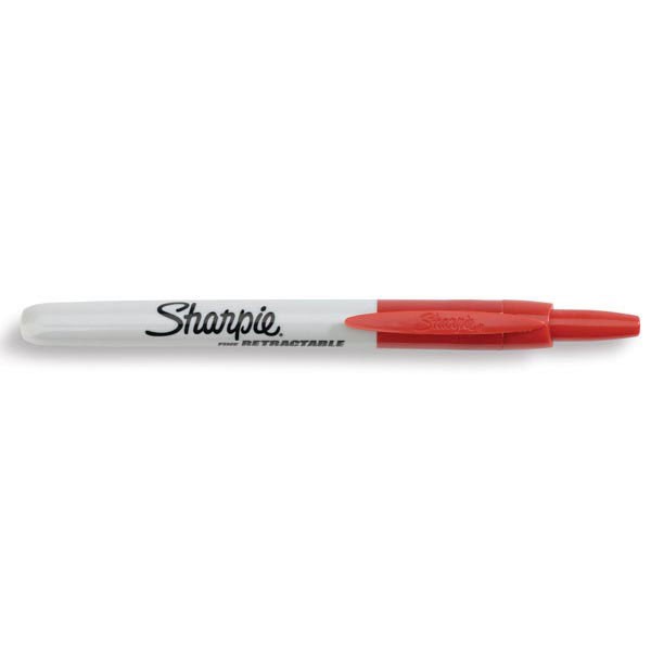 Retractable Permanent Marker, Red, 1/Each MISCELLANEOUS VENDOR PMFRTR