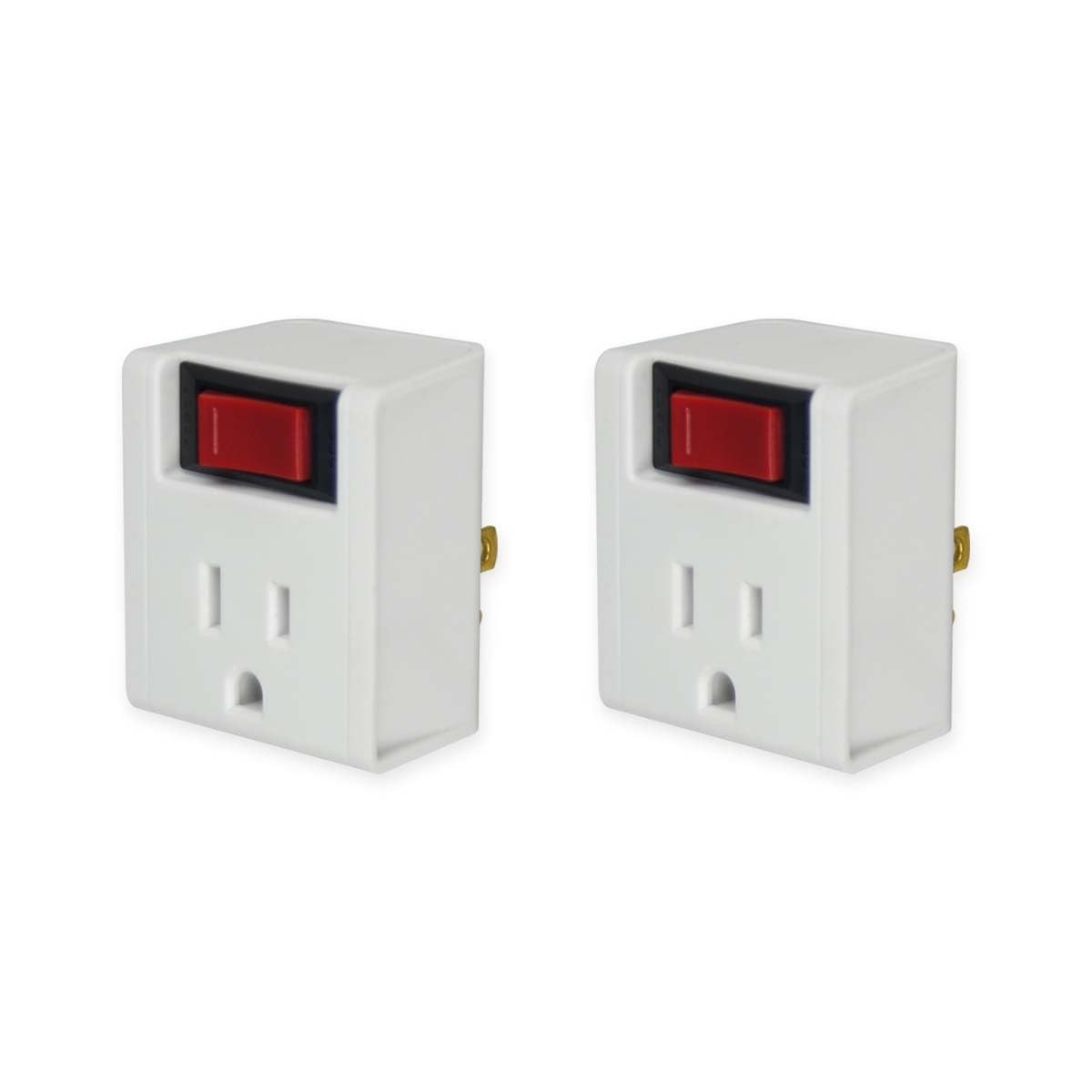 OSKOS Grounded Single Port Power Adapter with On/Off Switch, 3-Prong Plug Out...