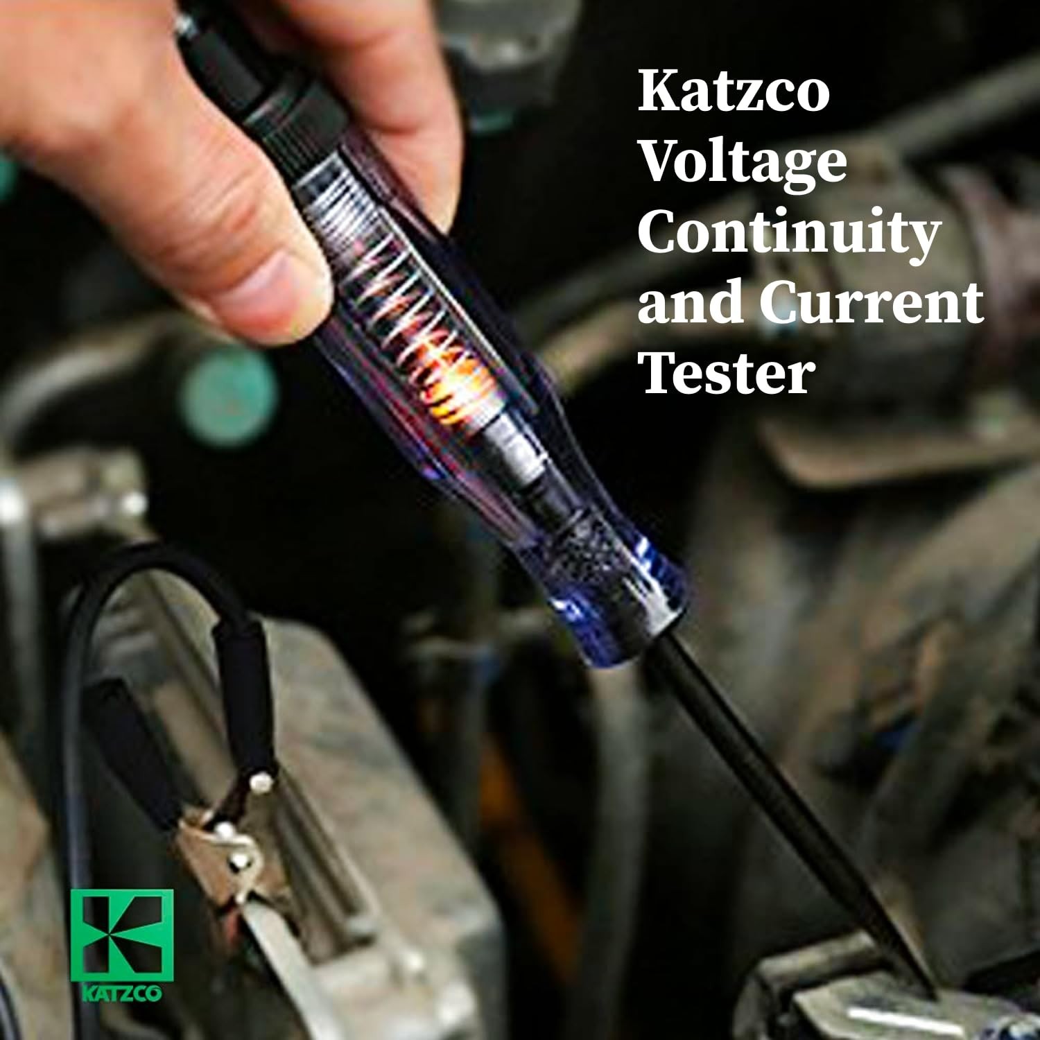 Durable Electrical Continuity Tester - 6-12V/24V, Sharp Probe & Indicator Light