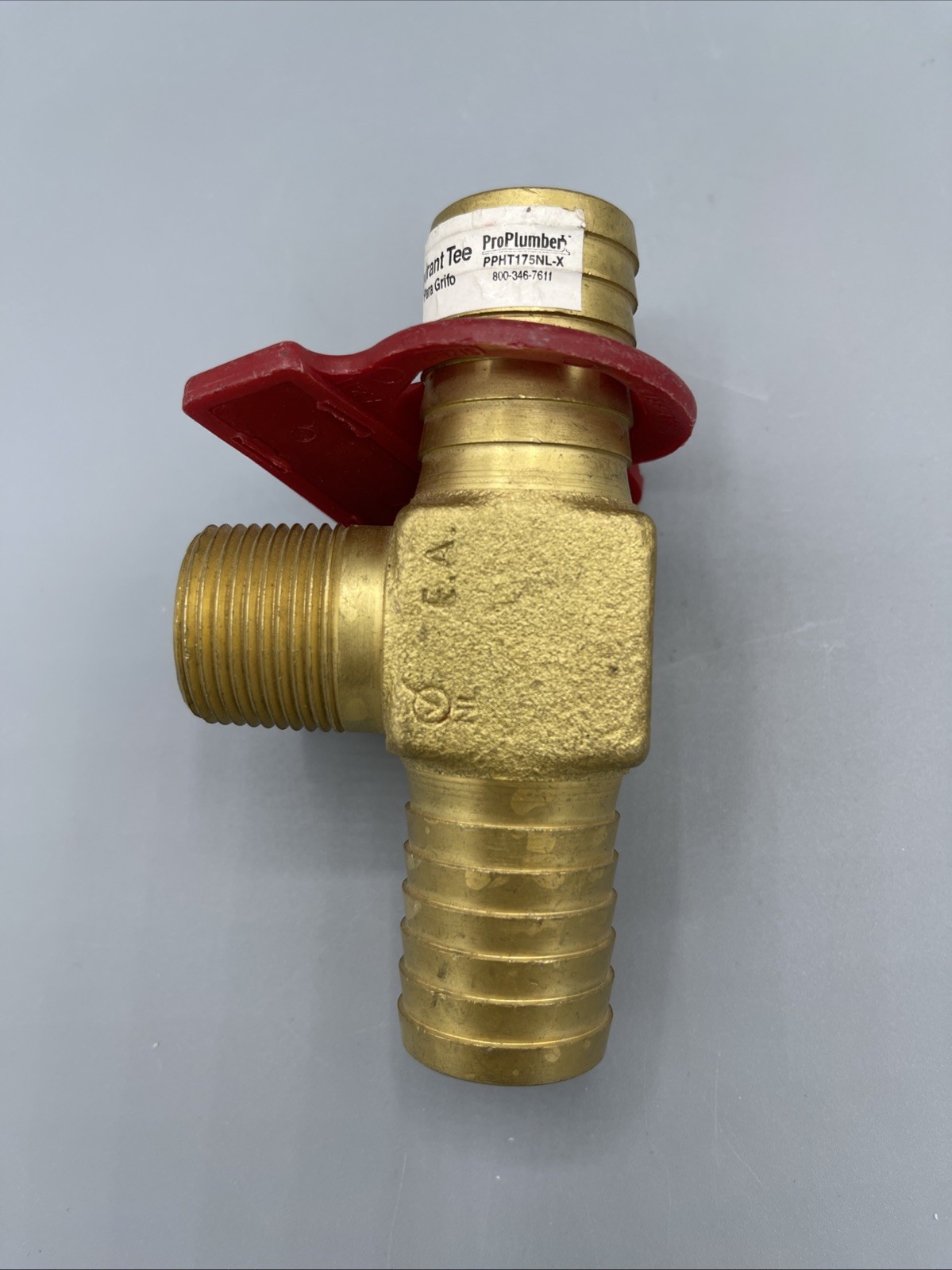 ProPlumber Brass Hydrant Tee PPHT175-NL 1”x 3/4" x 1”