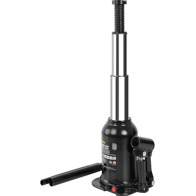 8 Ton Double Ram Welded Hydraulic Car Bottle Jack for Auto Repair and House Lift