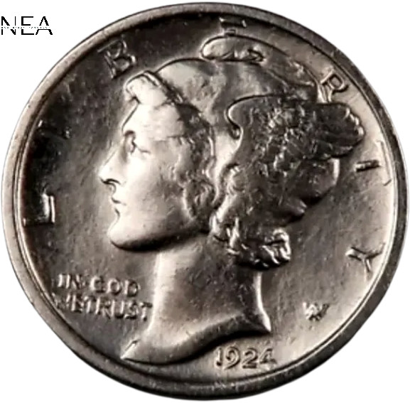1924-D Mercury Dime ~ Borderline Uncirculated (AU++) ~ 90% Silver