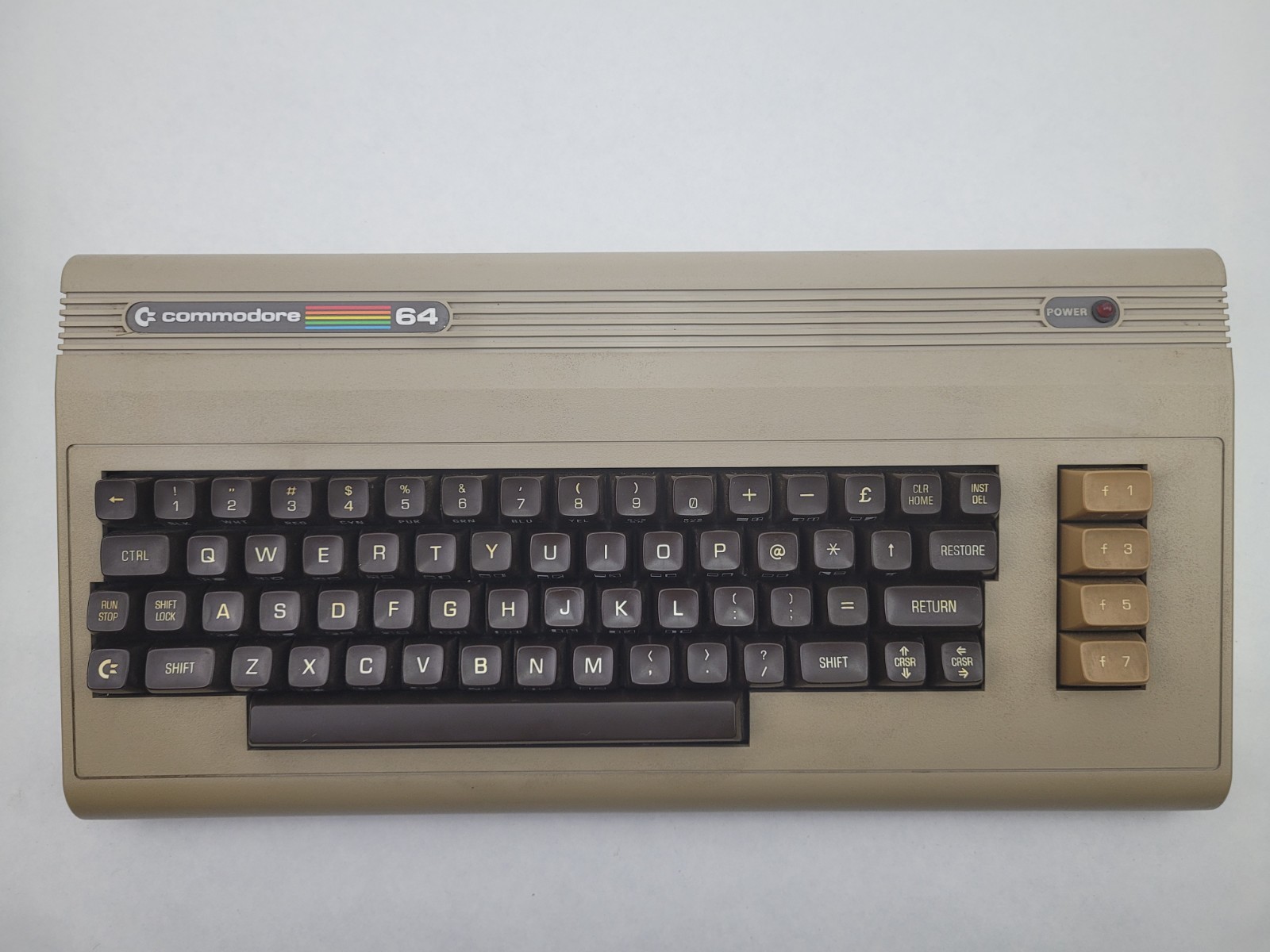 COMMODORE 64 - CASE & KEYBOARD ONLY - NO MOTHERBOARD - EURO KEYS!