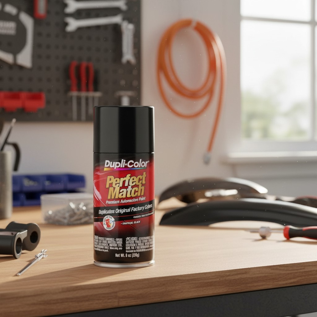 Universal Black High-Quality Automotive Spray Paint - 8 oz. for Flawless Finish