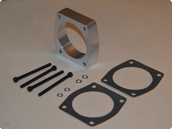 Throttle Body Spacer FITS Acura TL SH-AWD Silver 2009-2014 J37 3.7L P326 (ACURA)