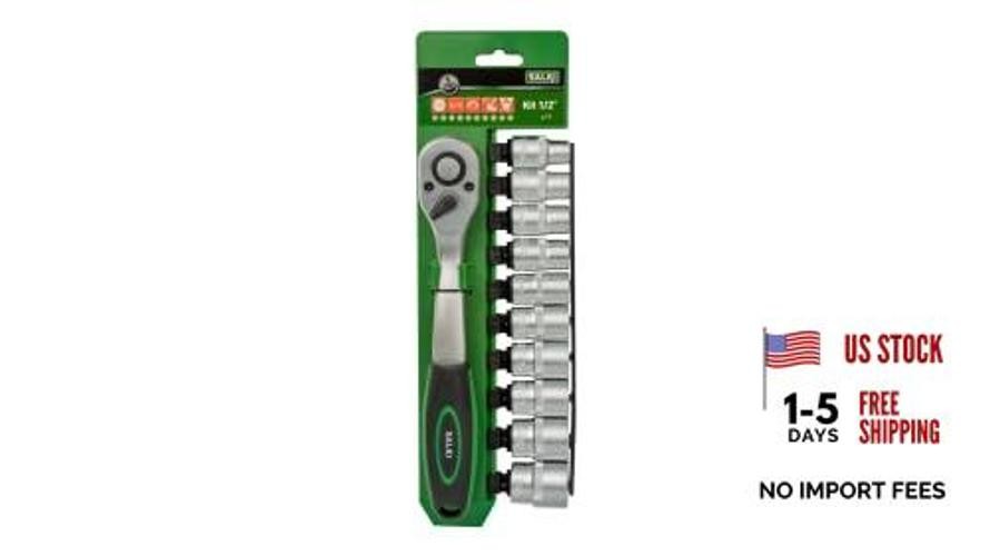 | 10 X/WORK 1/2" Hex Socket Ratchet Kit | Set of 10 1/2 Inch Socket Wrenches |