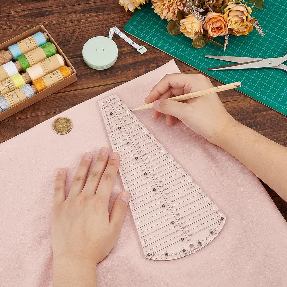 Acrylic Quilting Template Dresden Plate Petal Shape Template Sewing Projects
