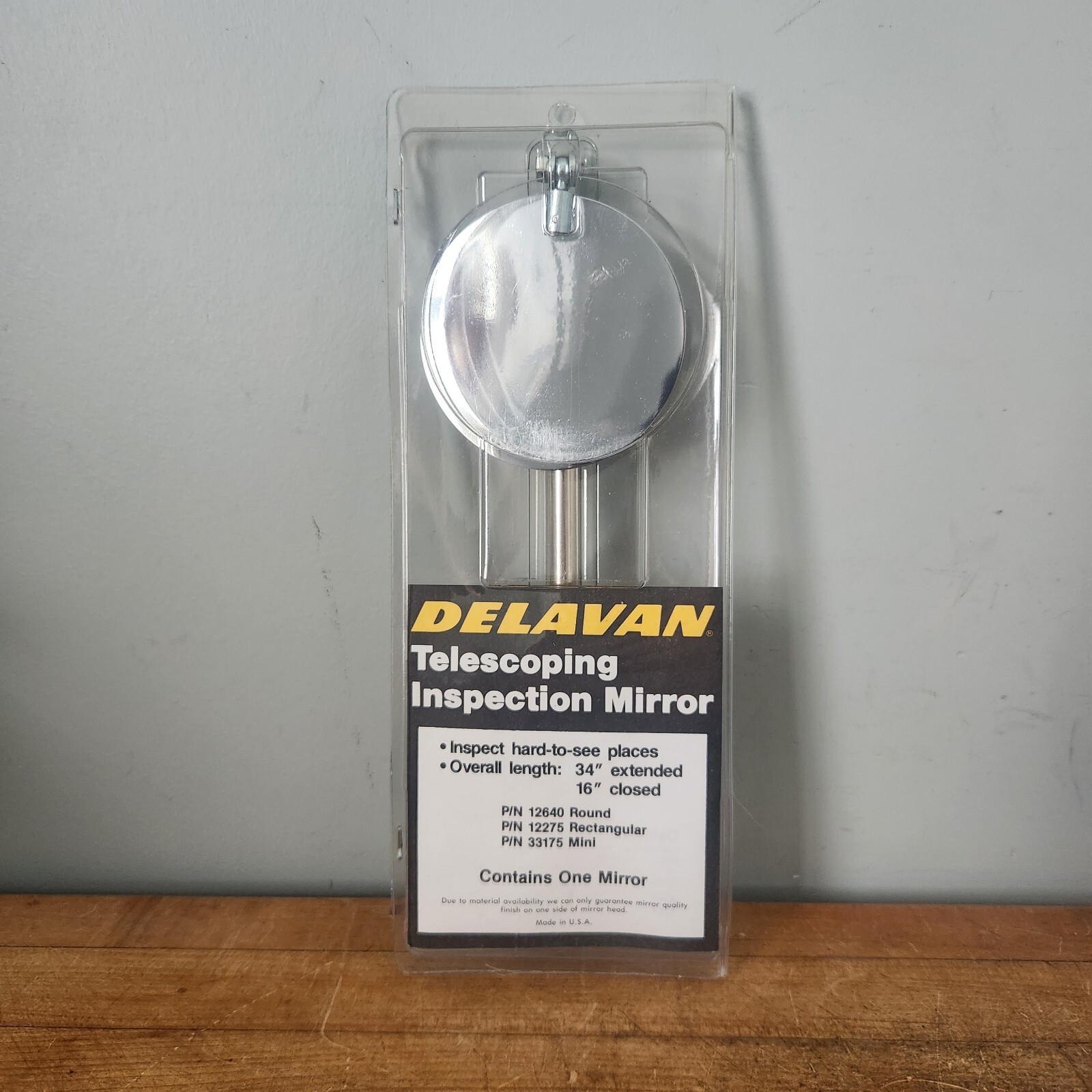 Delavan 16" Telescoping Inspection Mirror New in package USA