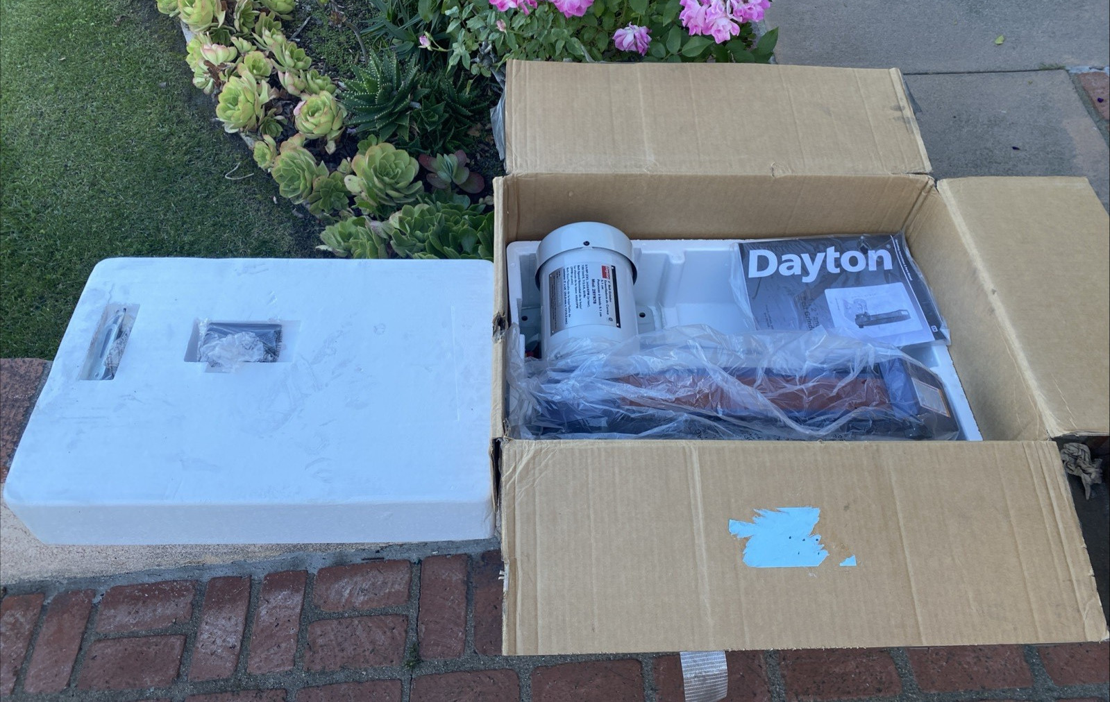 Dayton 2” Belt Grinder 2RYN7B 2/3hp 3450 Rpm 120/240V