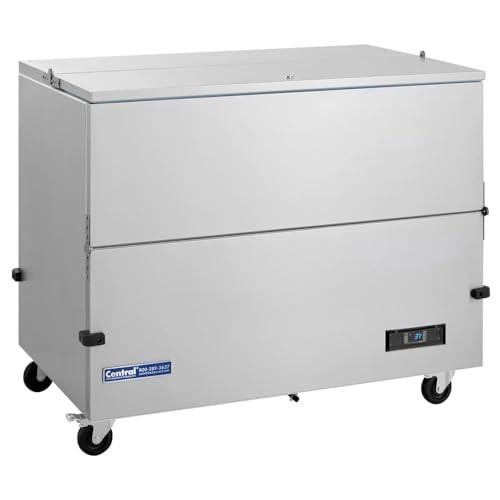 Central Exclusive 69K-144 49" W School Milk Cooler, Single Access, Cold Wall