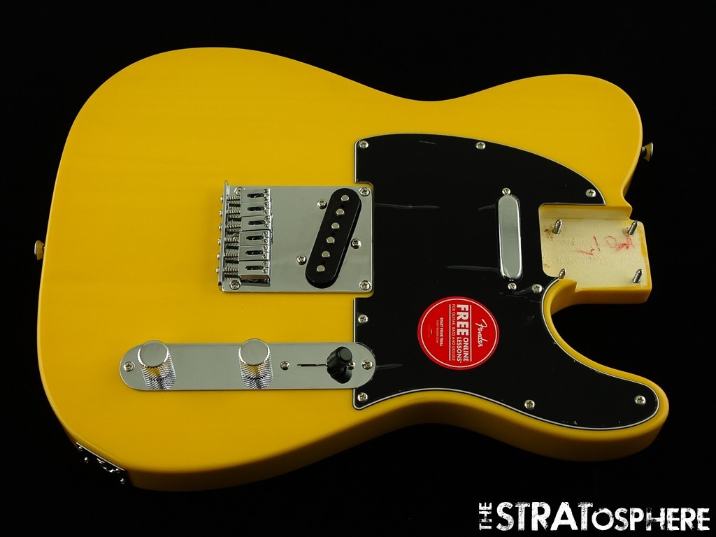 Fender Squier Affinity Series Telecaster Tele LOADED BODY, Butterscotch Blonde.