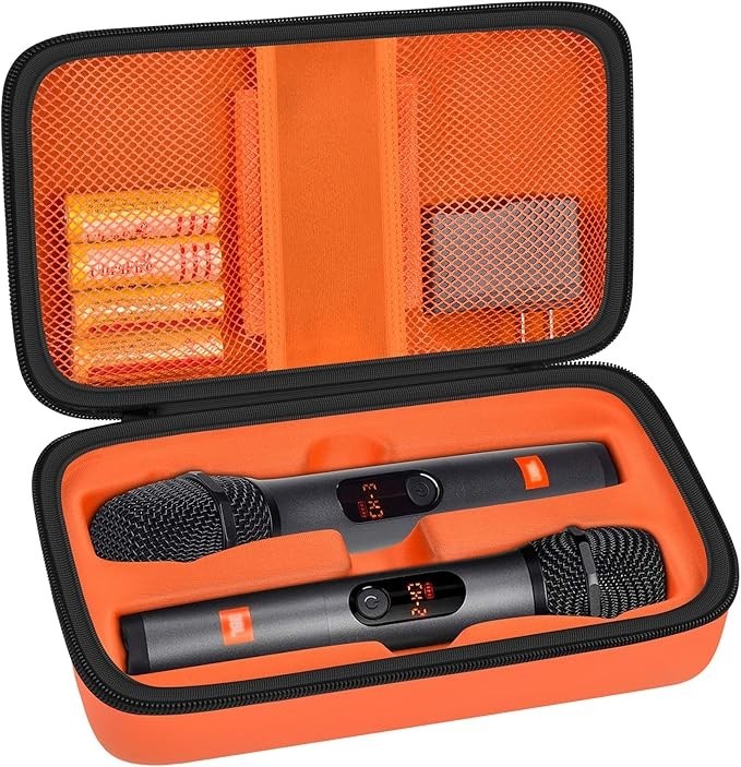 JBL Wireless Two Microphone System with Dual-Channel Receiver. Orange(Box Only)