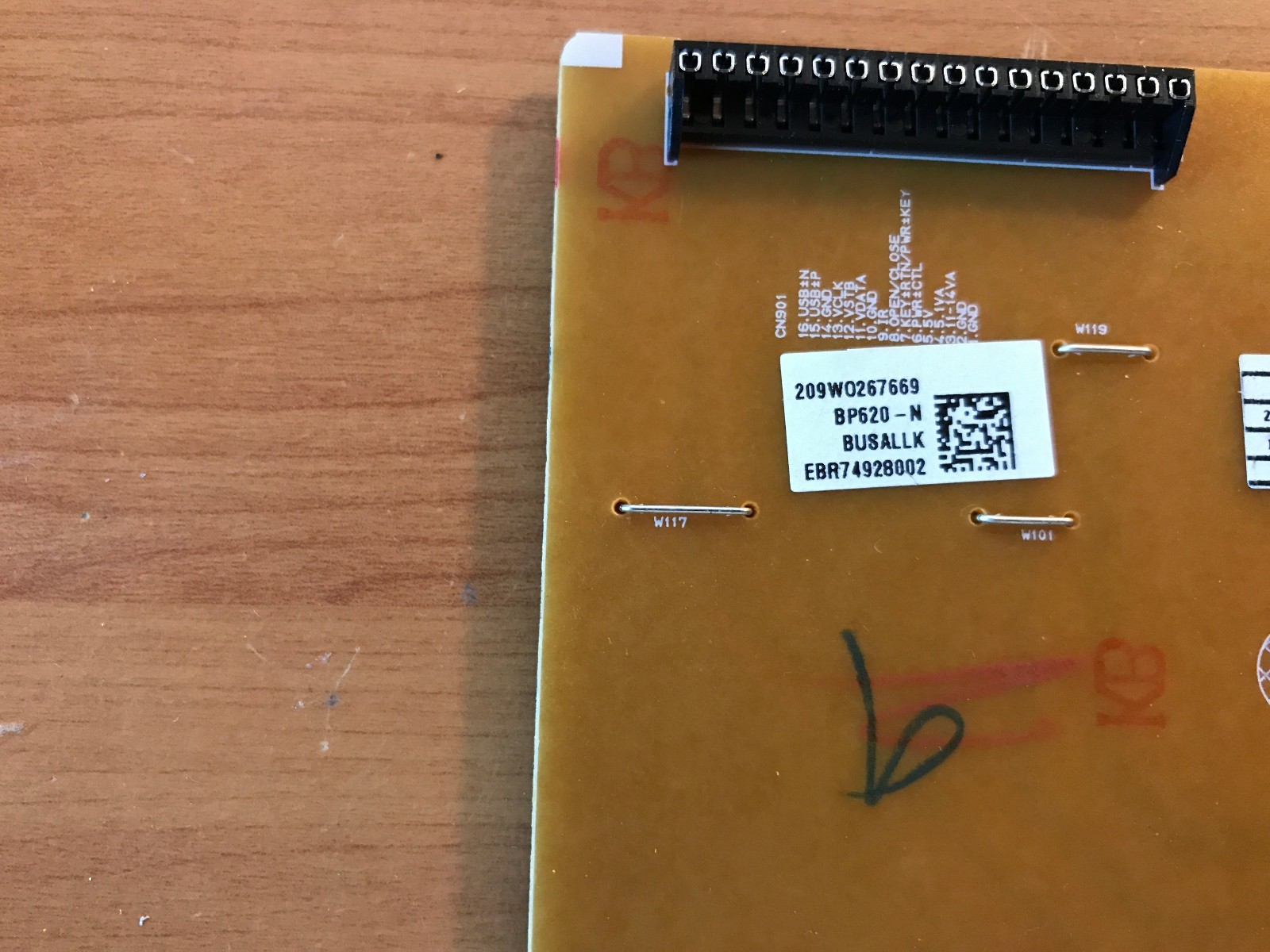 Power Supply Board Fits LG BD620 EBR74928002