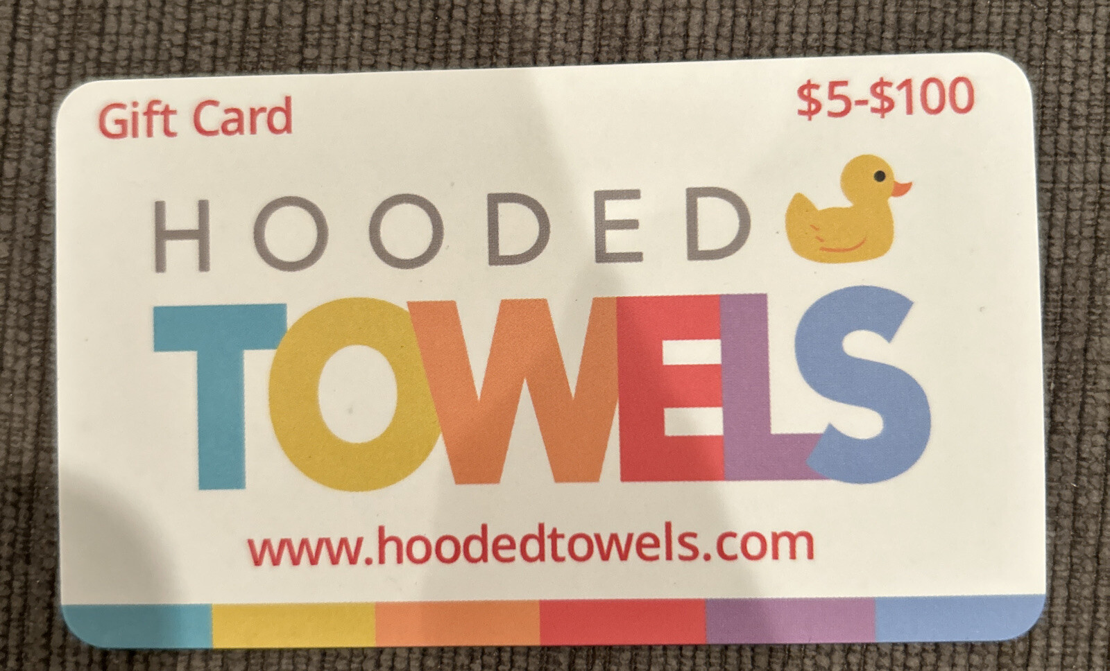 Hooded Towels Gift Card 35.00 hoodedtowels.com*email After Purchase