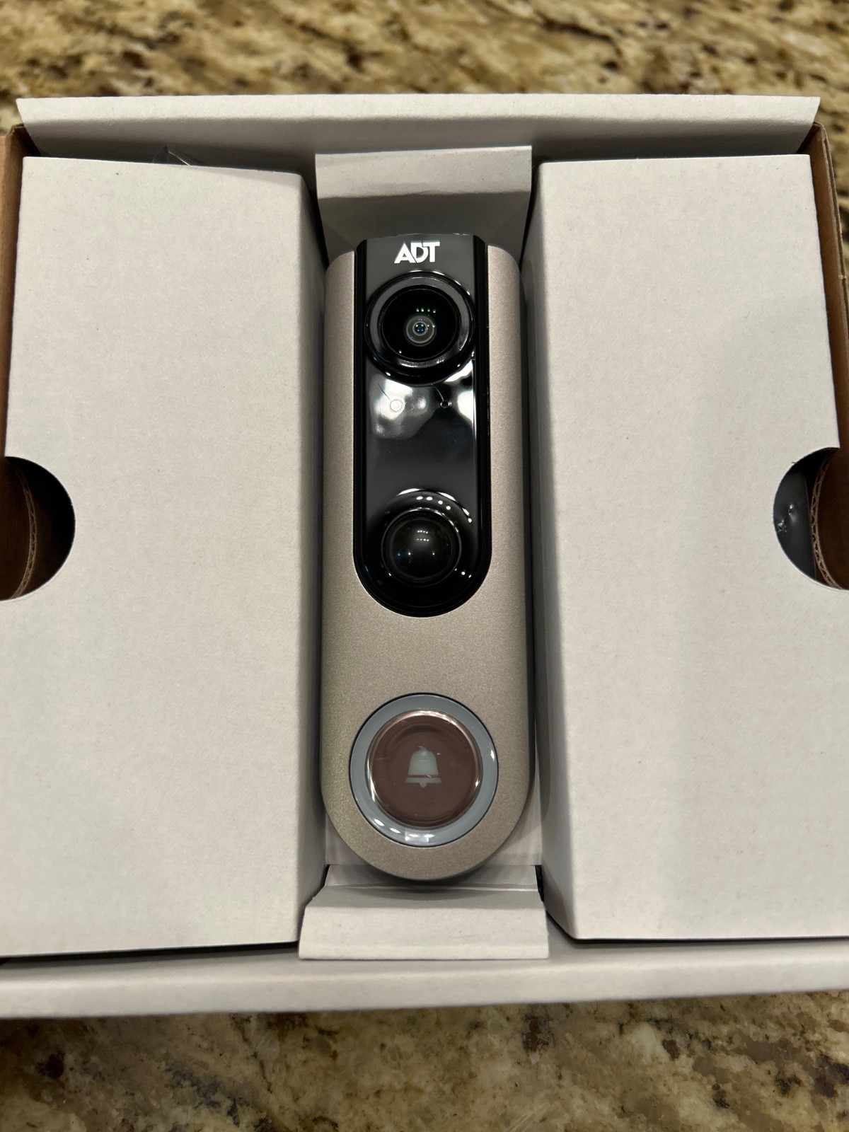DBC835-V2 New ADT Doorbell Camera with Mounting Kit & Wedge