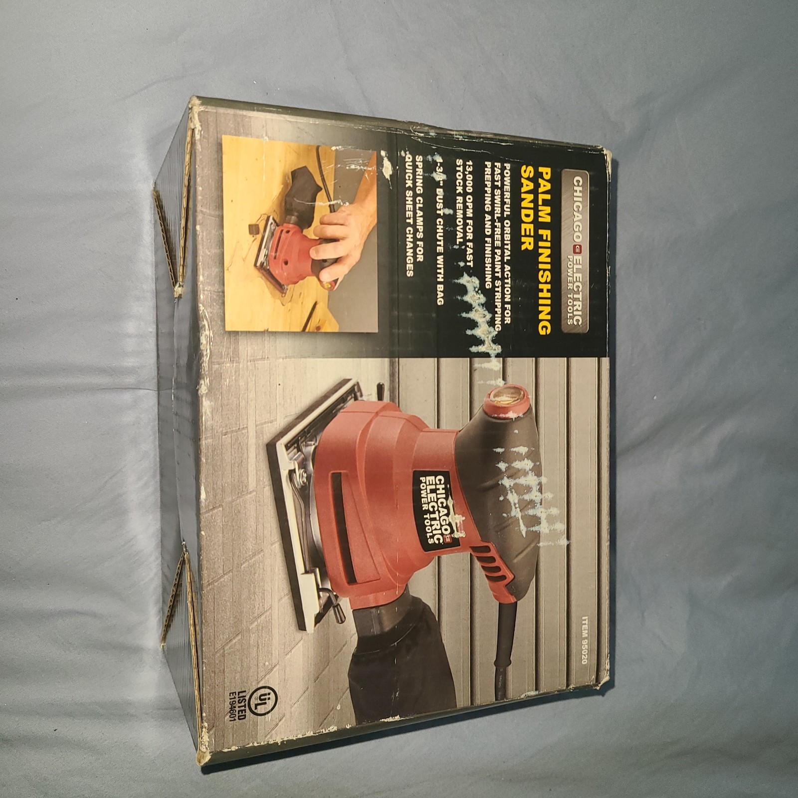Chicago Electric Palm Finishing Sander New In Box