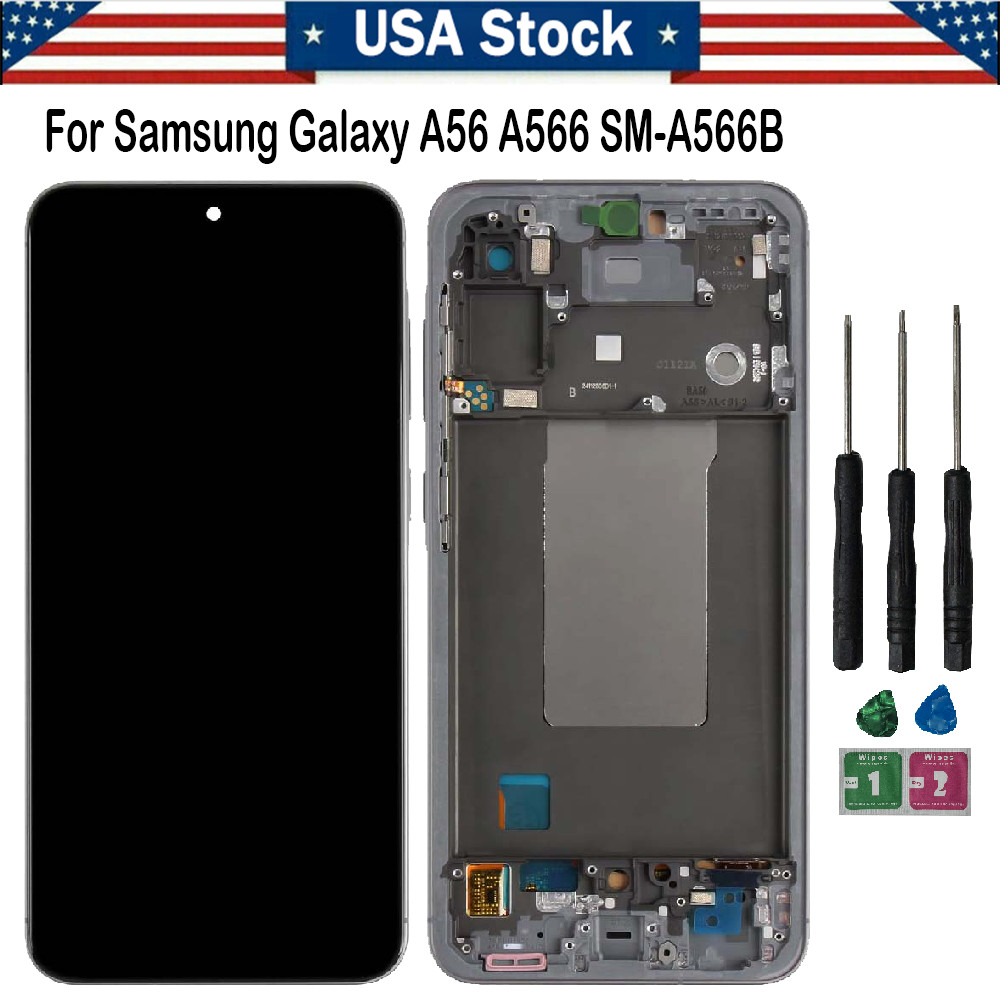 For Samsung Galaxy A56 A566 SM-A566B TFT LCD Display Touch Screen Digitize+Frame