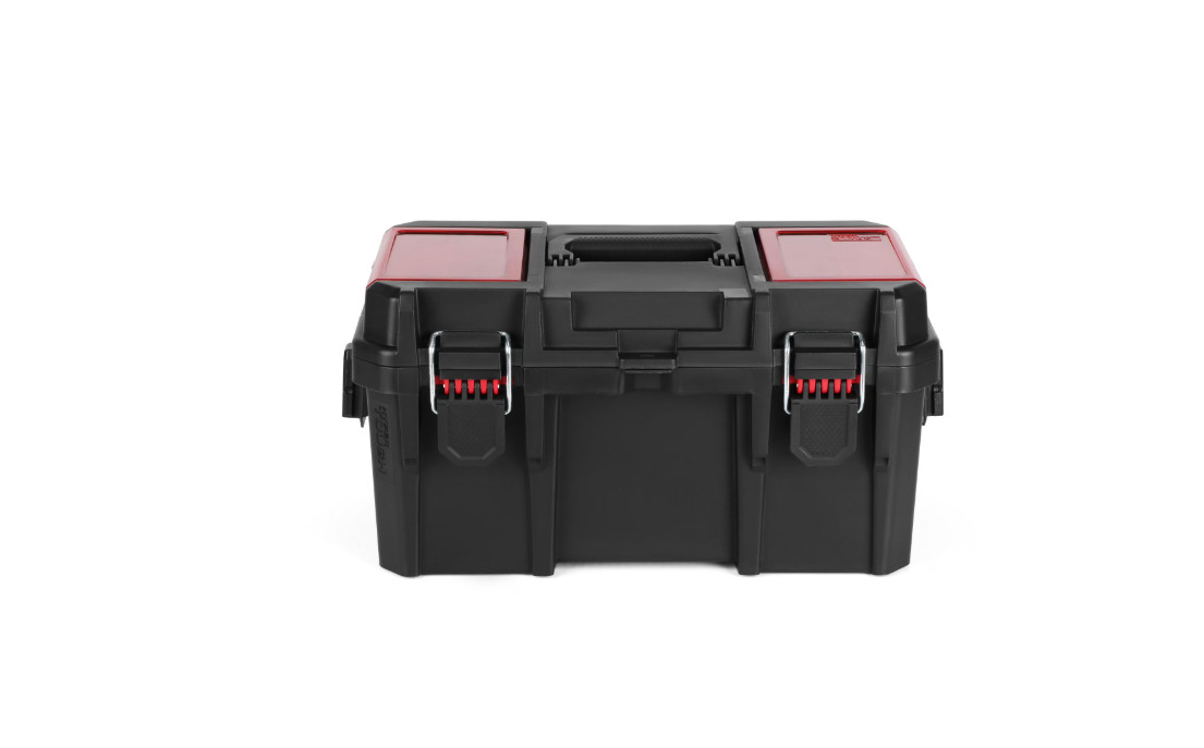 Hyper Tough 16-Inch Toolbox – Heavy-Duty Resin Storage with Padlock Security
