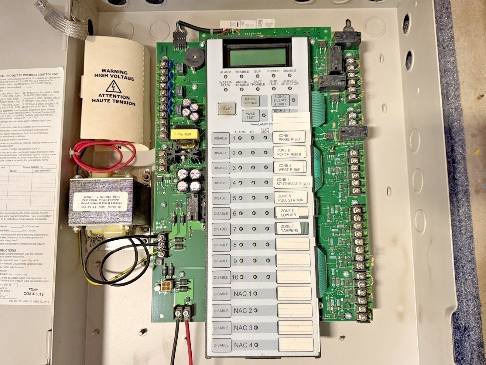 EST Edwards FSP1004GD FireShield Plus Fire Alarm Control Panel