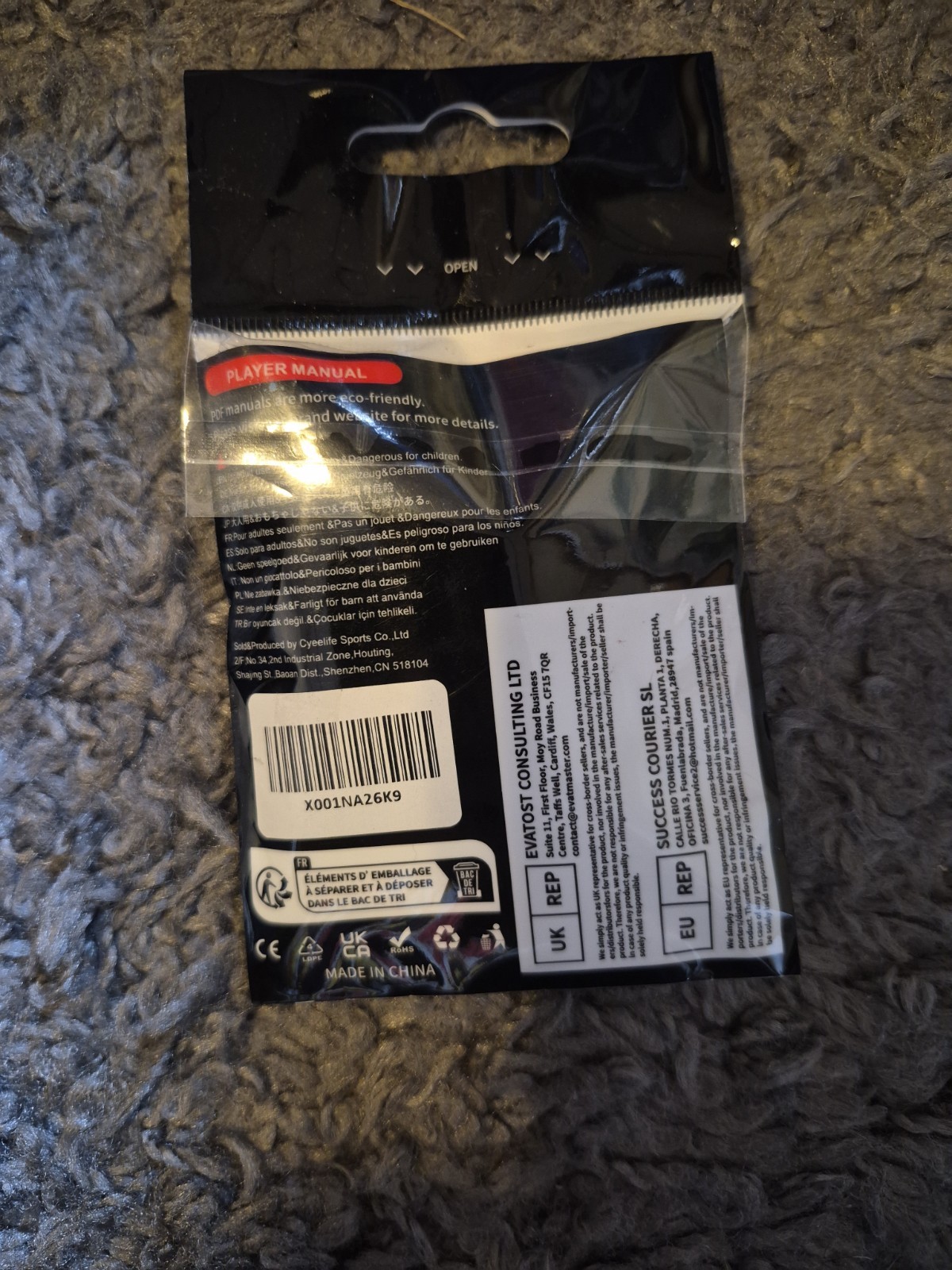 Cyeelife Z&C Plastic Dart Tips Soft Points Replacement Black Pack Brand New