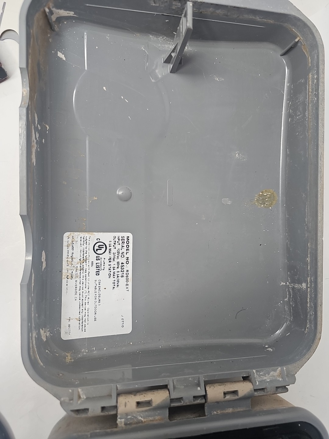 Untested Irritrol / Hardie Rain Dial RD-600 Module. Box Lock/unlock Pin Missing